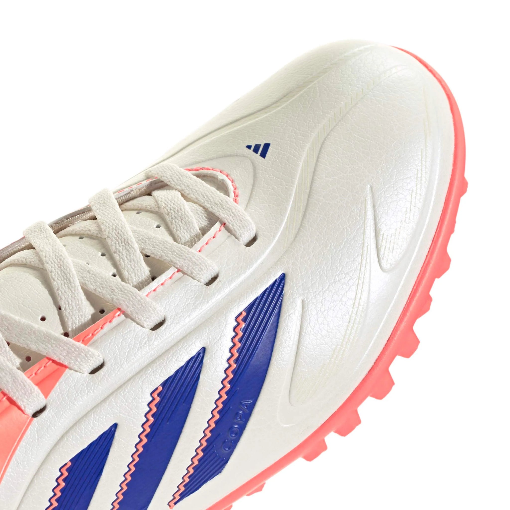 adidas Kids Copa Pure III Club Turf Soccer Shoes - Coral Blaze Pack (FA25) (Detail 1)