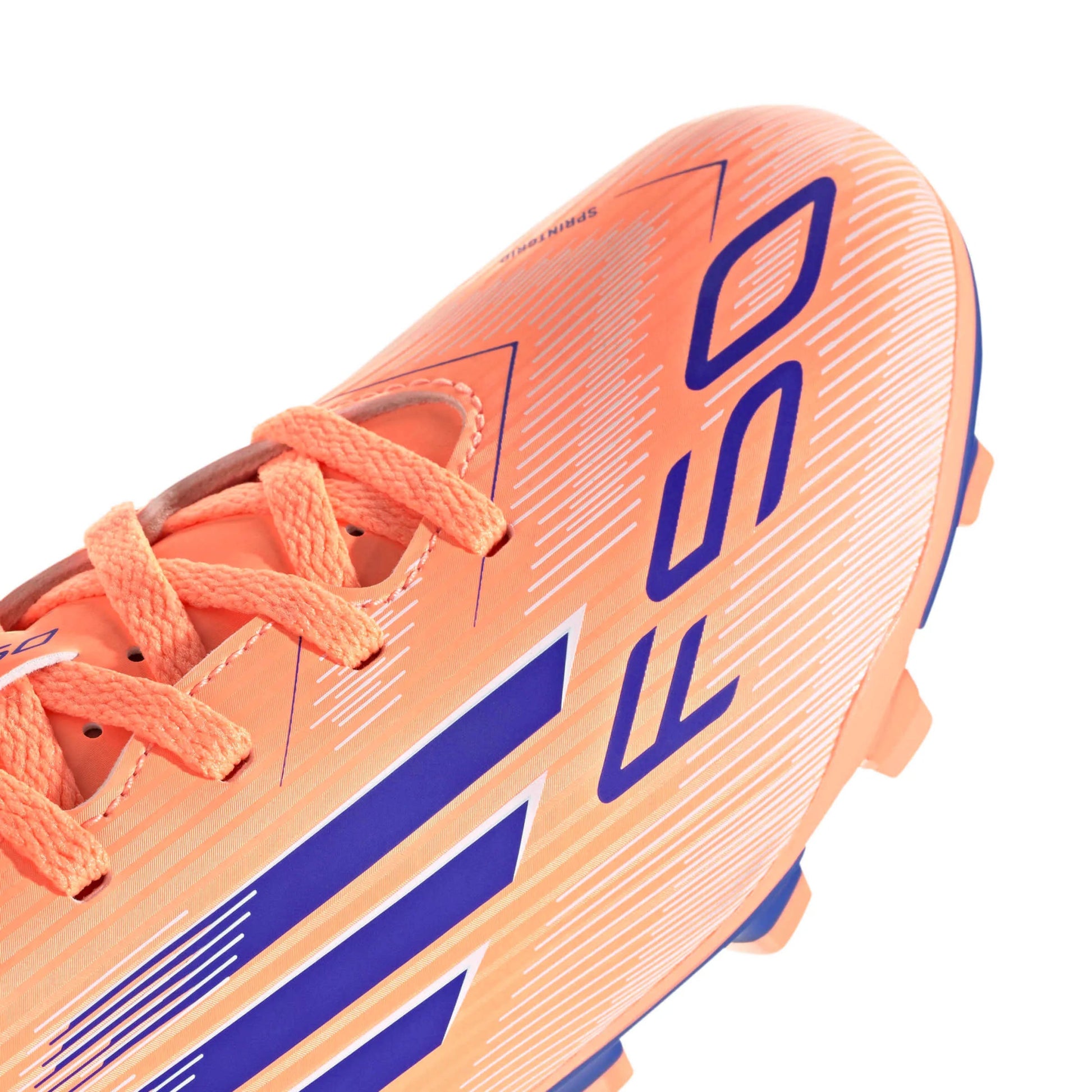 adidas Kids F50 Club Firm-Multi Ground Soccer Cleats - Coral Blaze Pack (FA25) (Detail 1)