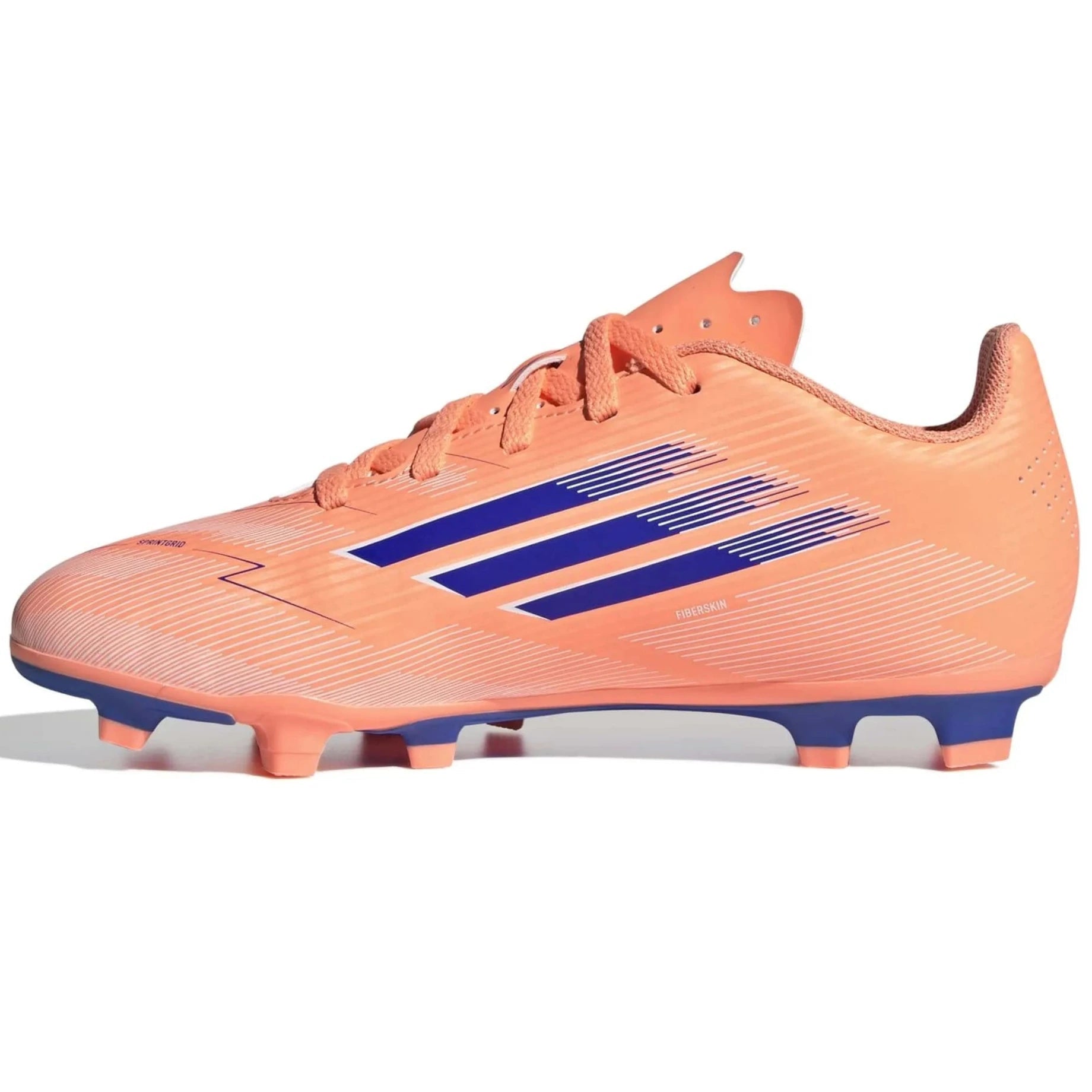 adidas Kids F50 Club Firm-Multi Ground Soccer Cleats - Coral Blaze Pack (FA25) (Side 2)