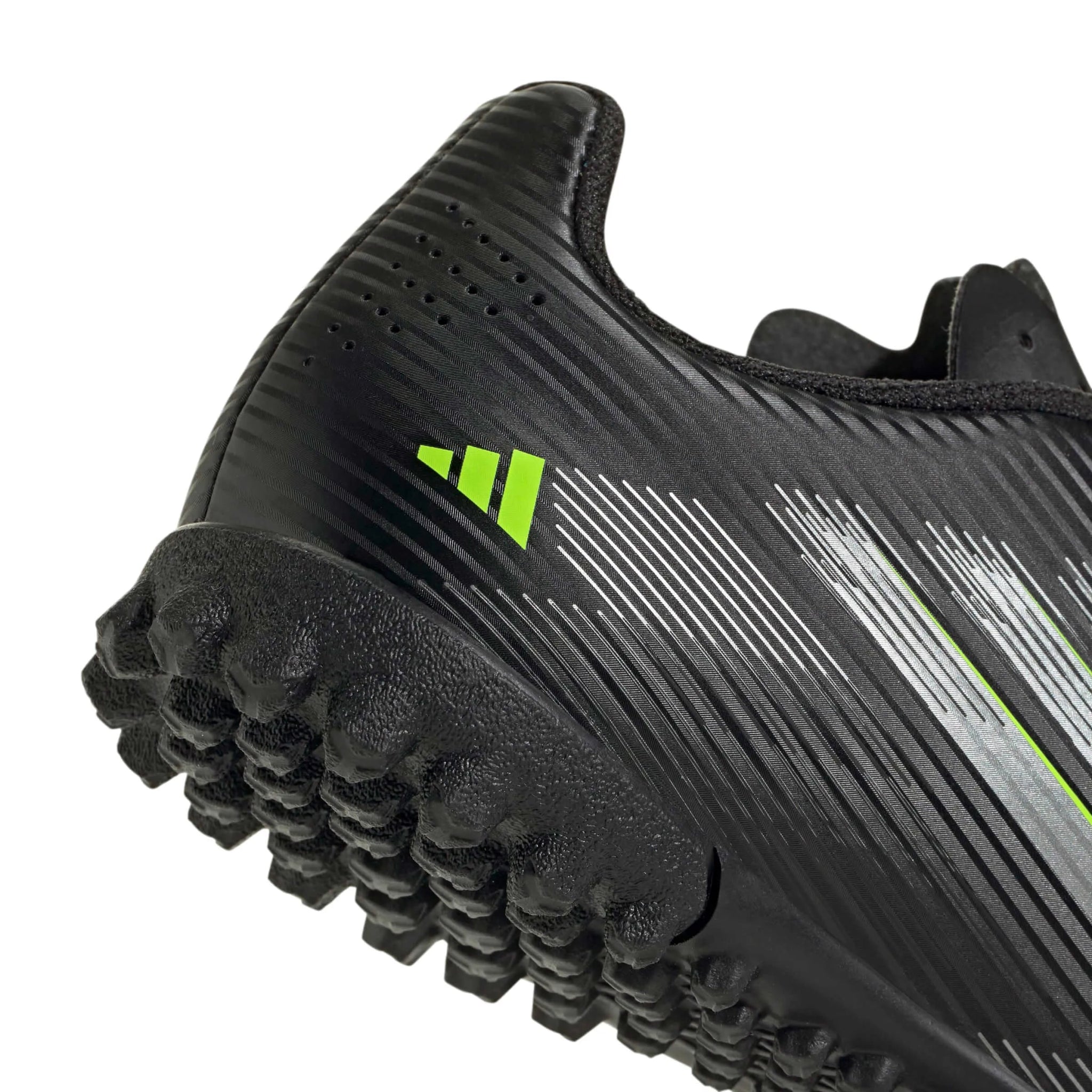 adidas Kid's F50 Club Turf Soccer Shoes - Electric Stealth Pack (FA25) (Detail 2)