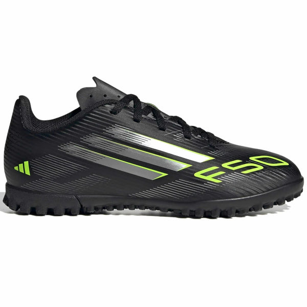 adidas Kid's F50 Club Turf Soccer Shoes - Electric Stealth Pack