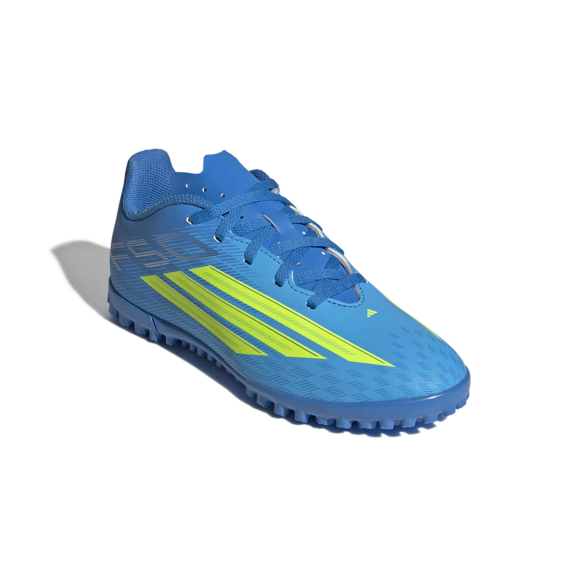 adidas Kids F50 Club Turf Soccer Shoes - Ice Cold PrecisIon Pack (SP26) (Lateral - Front)
