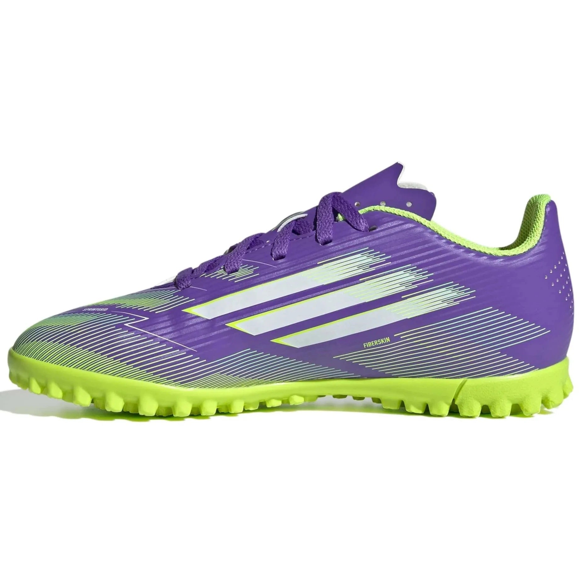 adidas Kids F50 Club Turf Soccer Shoes - Radiant Blaze Pack (FA25) (Side 2)