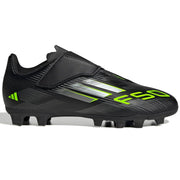 adidas Kids F50 Club Velcro Firm-Multi Ground Soccer Cleats - Electric Stealth Pack (FA25) (Side 1)