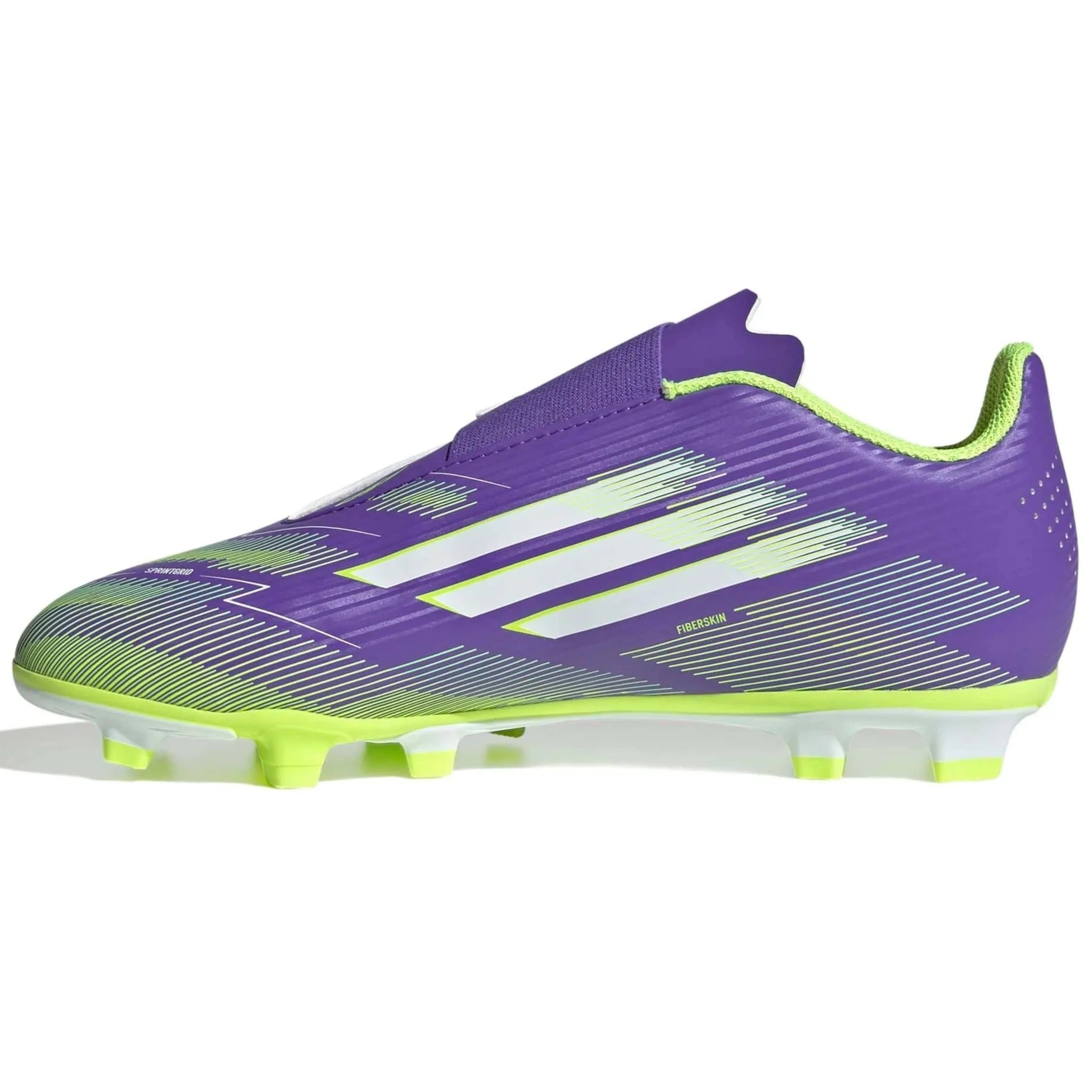 adidas Kids F50 Club Velcro Firm-Multi Ground Soccer Cleats - Radiant Blaze Pack (FA25) (Side 2)