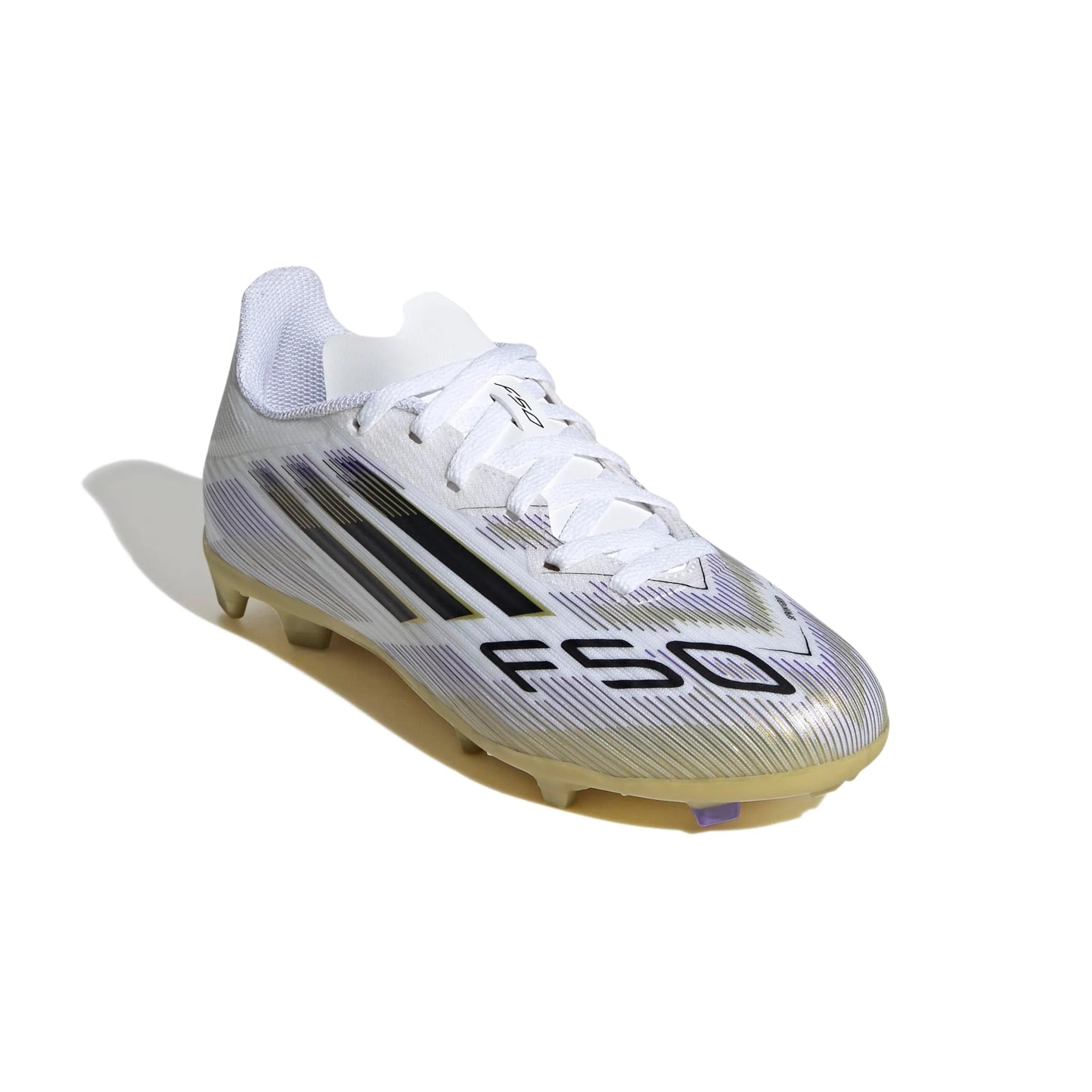 adidas Kids F50 League Firm/Multi Ground Soccer Cleats - Road To Glory (FA25) (Lateral - Front)