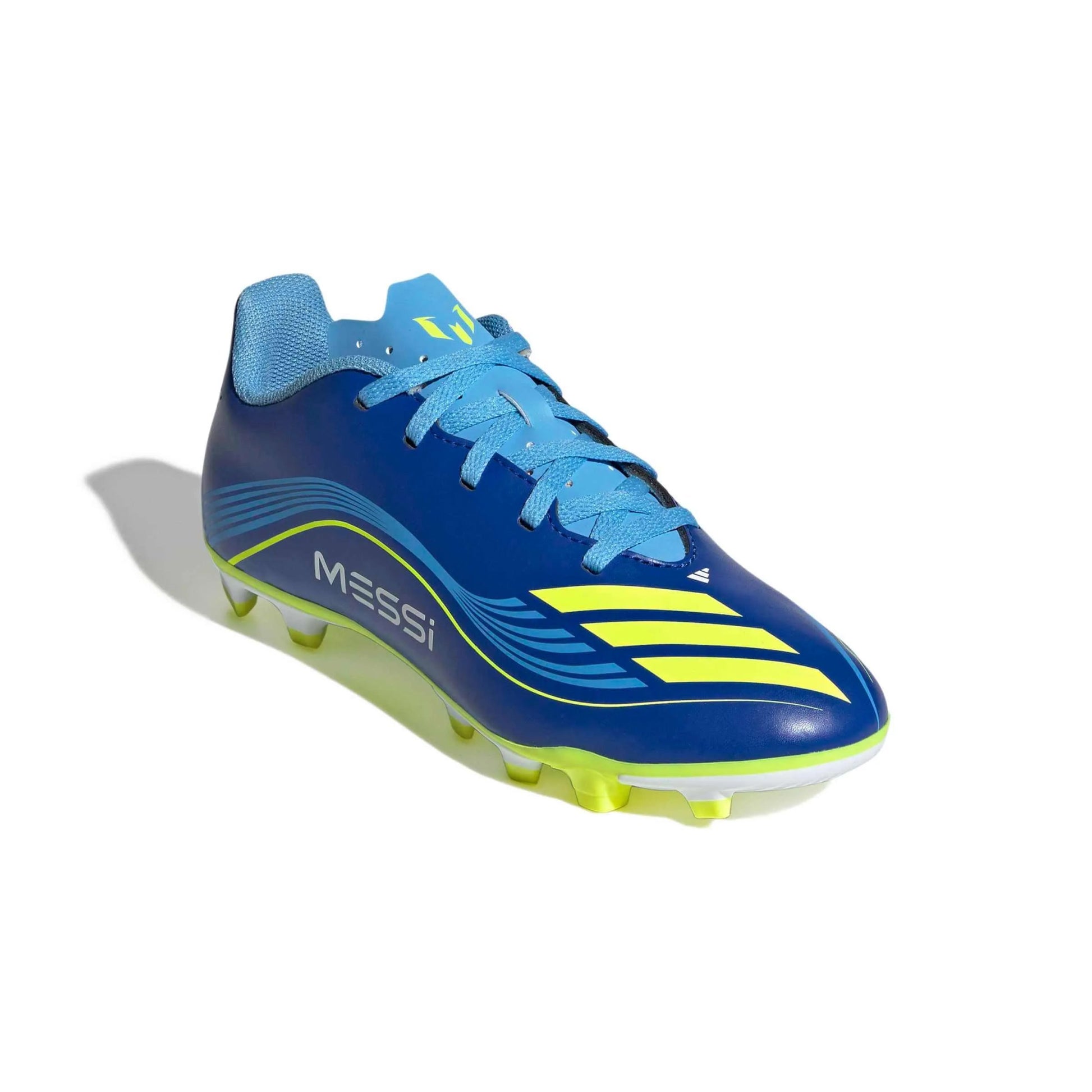 adidas Kids F50 Messi Club Firm-Multi Ground Soccer Cleats - Messi Vision Pack (FA25) (Lateral - Front)