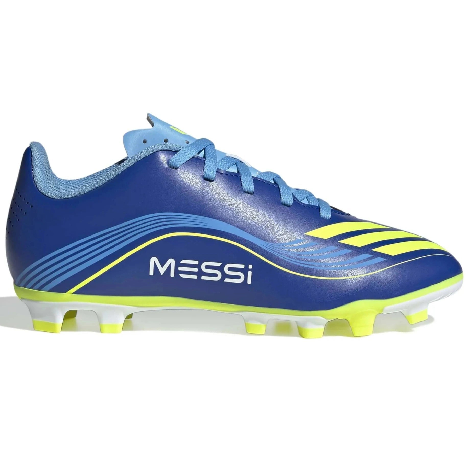 adidas Kids F50 Messi Club Firm-Multi Ground Soccer Cleats - Messi Vision Pack (FA25) (Side 1)