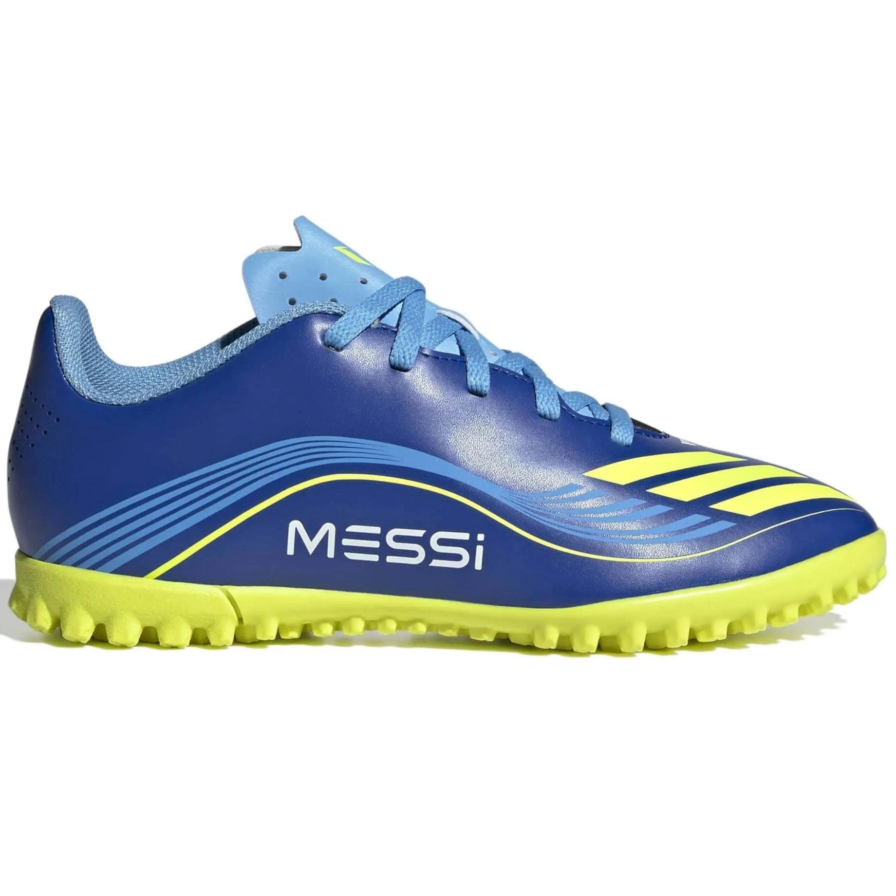 adidas Kids F50 Messi Club Turf Soccer Shoes - Messi Vision Pack (FA25) (Side 1)