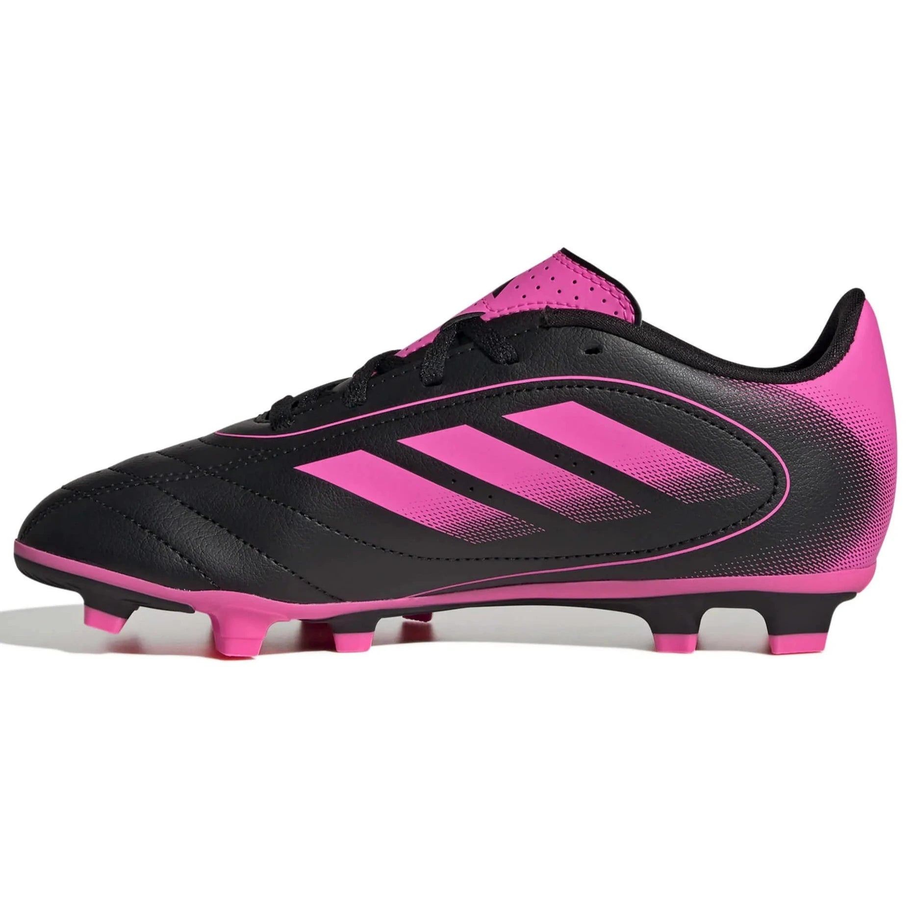 adidas Kids Goletto IX Firm/Multi Ground Soccer Cleats Core Black / Lucid Pink / Core Black (Side 2)