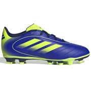 adidas Kid's Goletto IX Firm-Multi Ground Soccer Cleats Lucid Blue - Lucid Lemon - Dark Blue (Side 1)