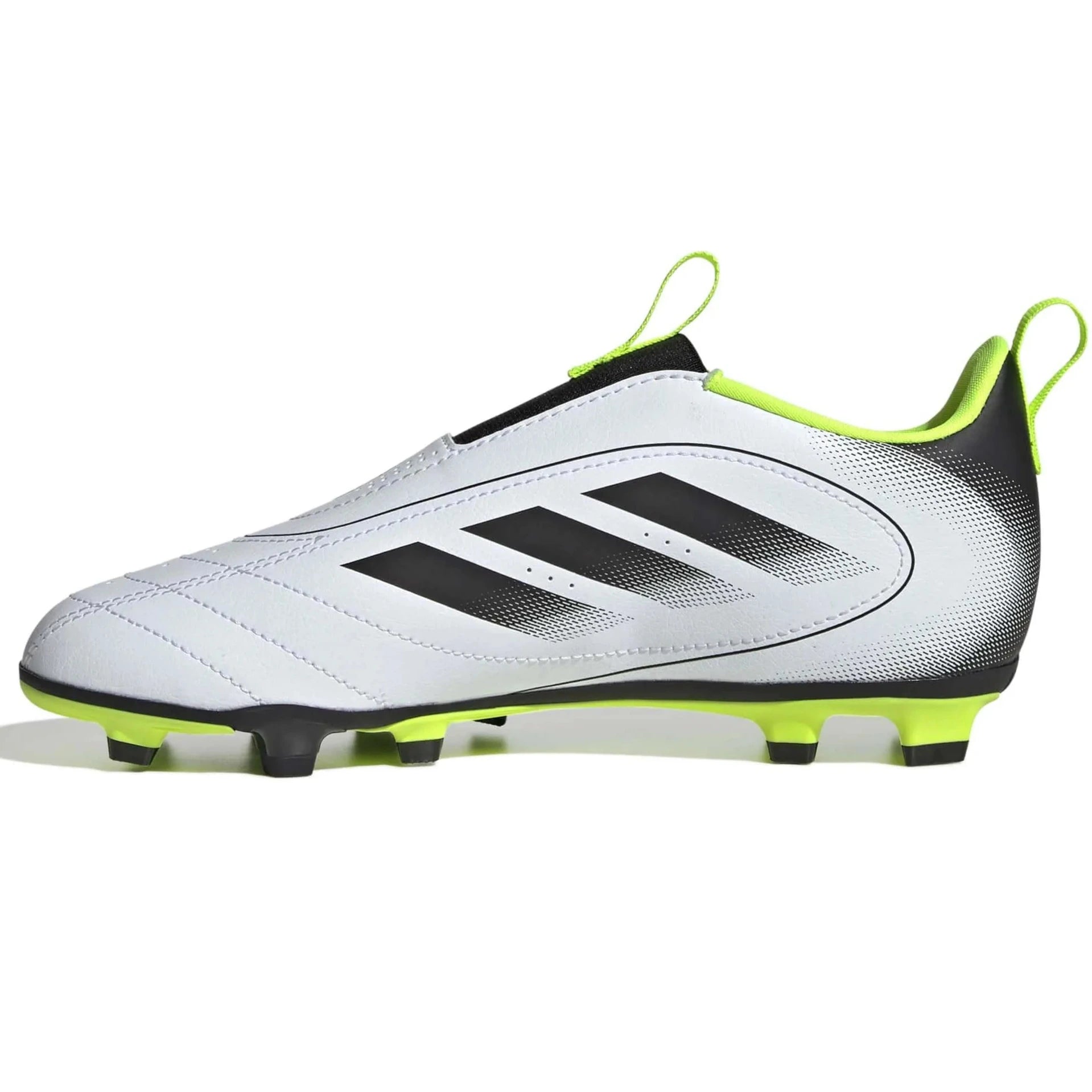 adidas Kid's Goletto IX Laceless Firm-Multi Ground Soccer Cleats (Side 2)