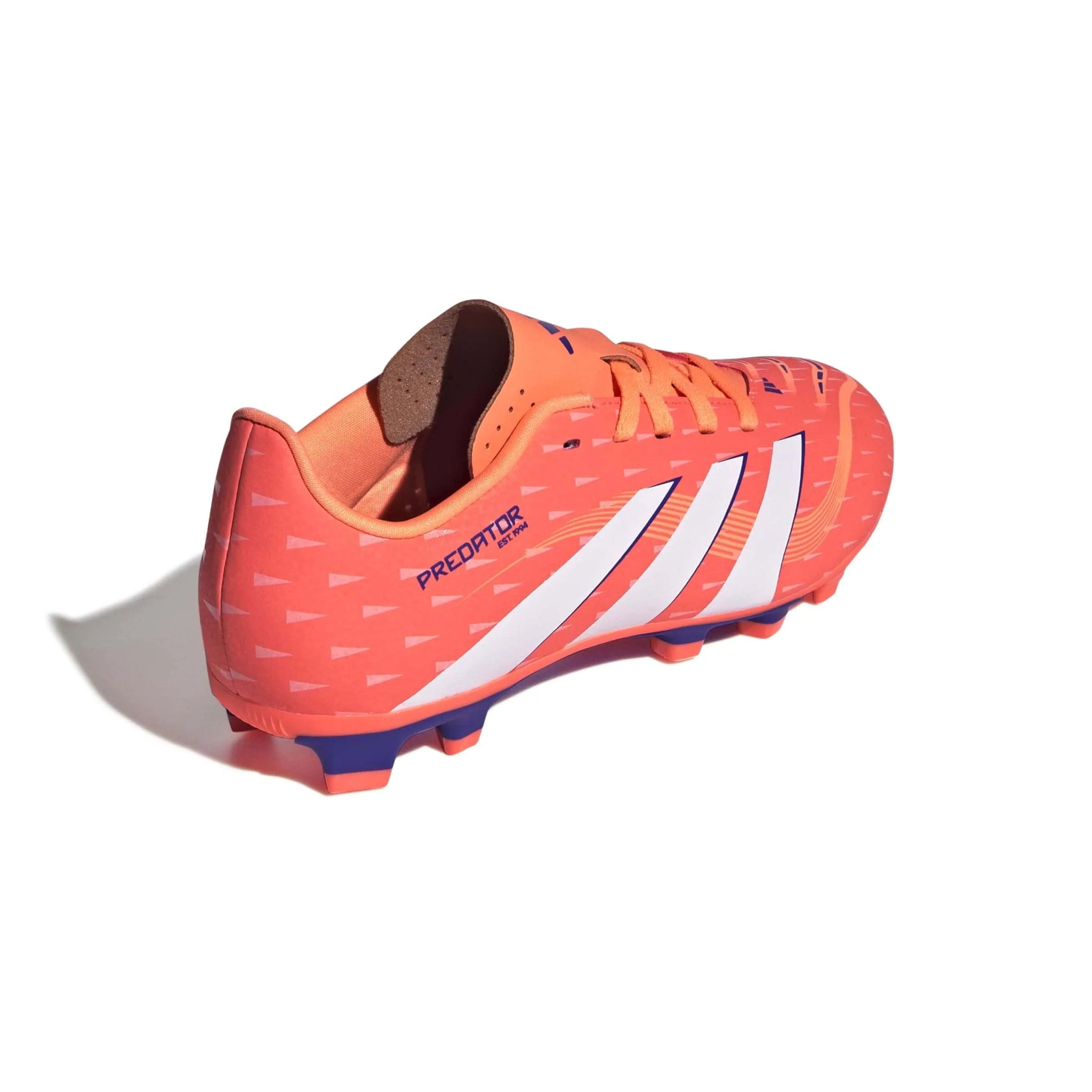 adidas Kids Predator Club Firm-Multi Ground Soccer Cleats - Coral Blaze Pack (FA25) (Lateral - Back)
