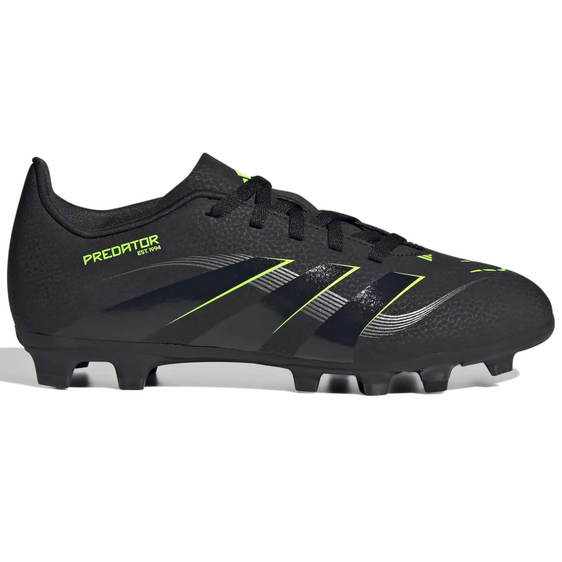 adidas Kids Predator Club Firm-Multi Ground Soccer Cleats - Electric Stealth Pack (FA25) (Side 1)