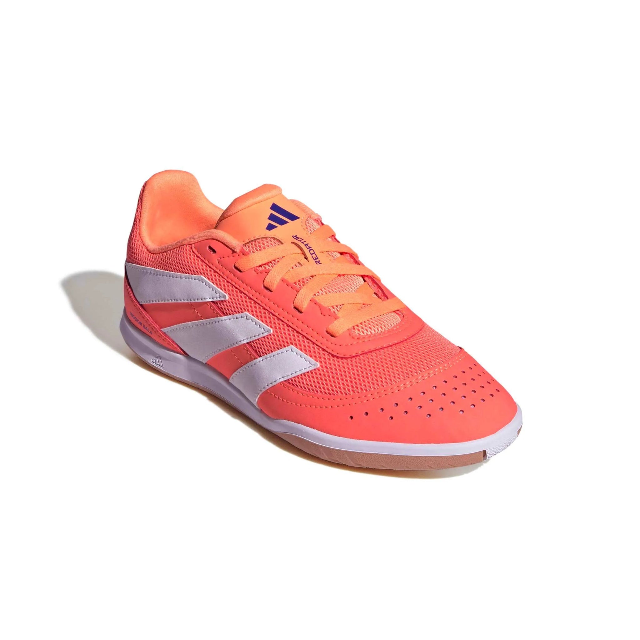 adidas Kids Predator Club Sala Indoor Soccer Shoes - Coral Blaze Pack (FA25) (Lateral - Front)