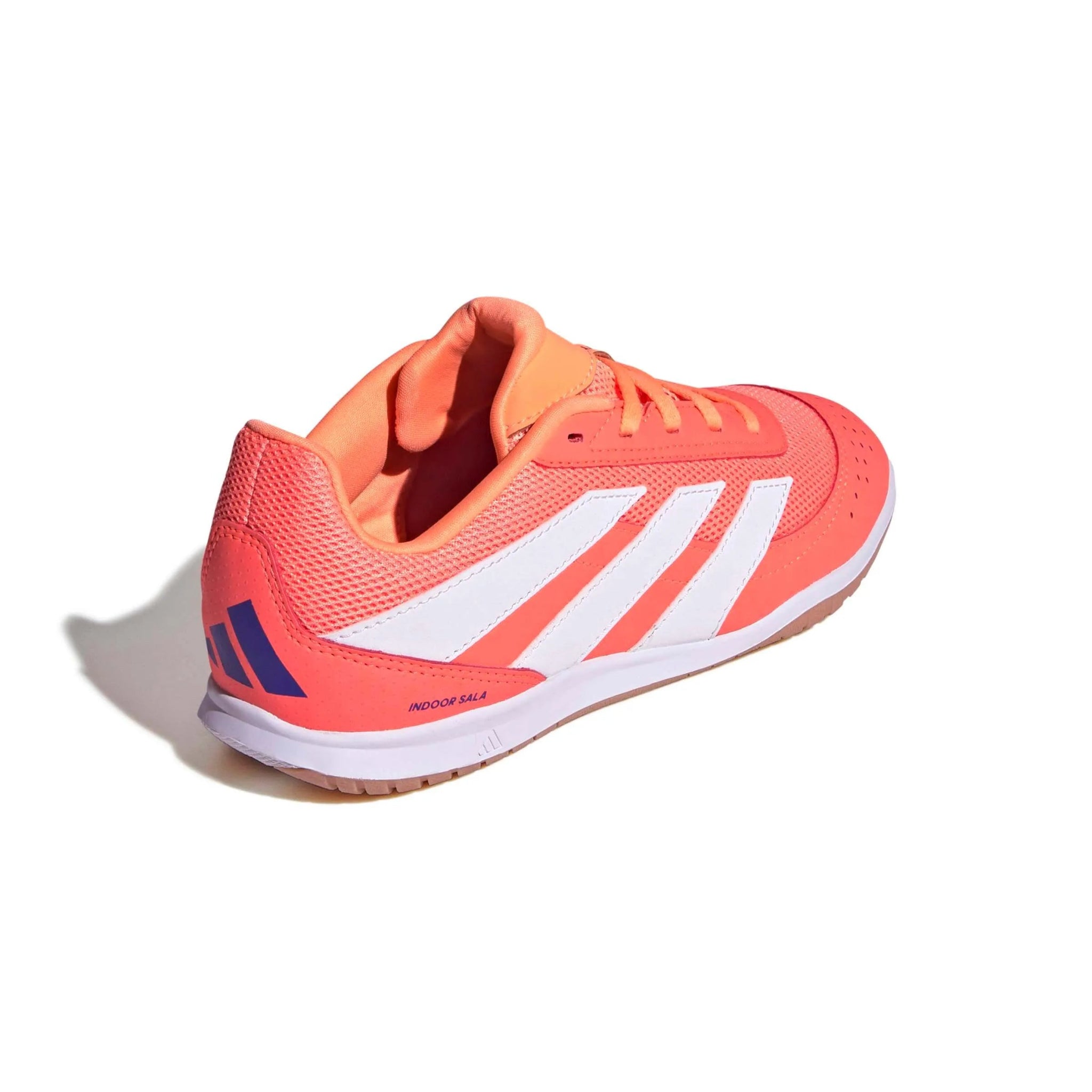 adidas Kids Predator Club Sala Indoor Soccer Shoes - Coral Blaze Pack (FA25) (Lateral - Back)