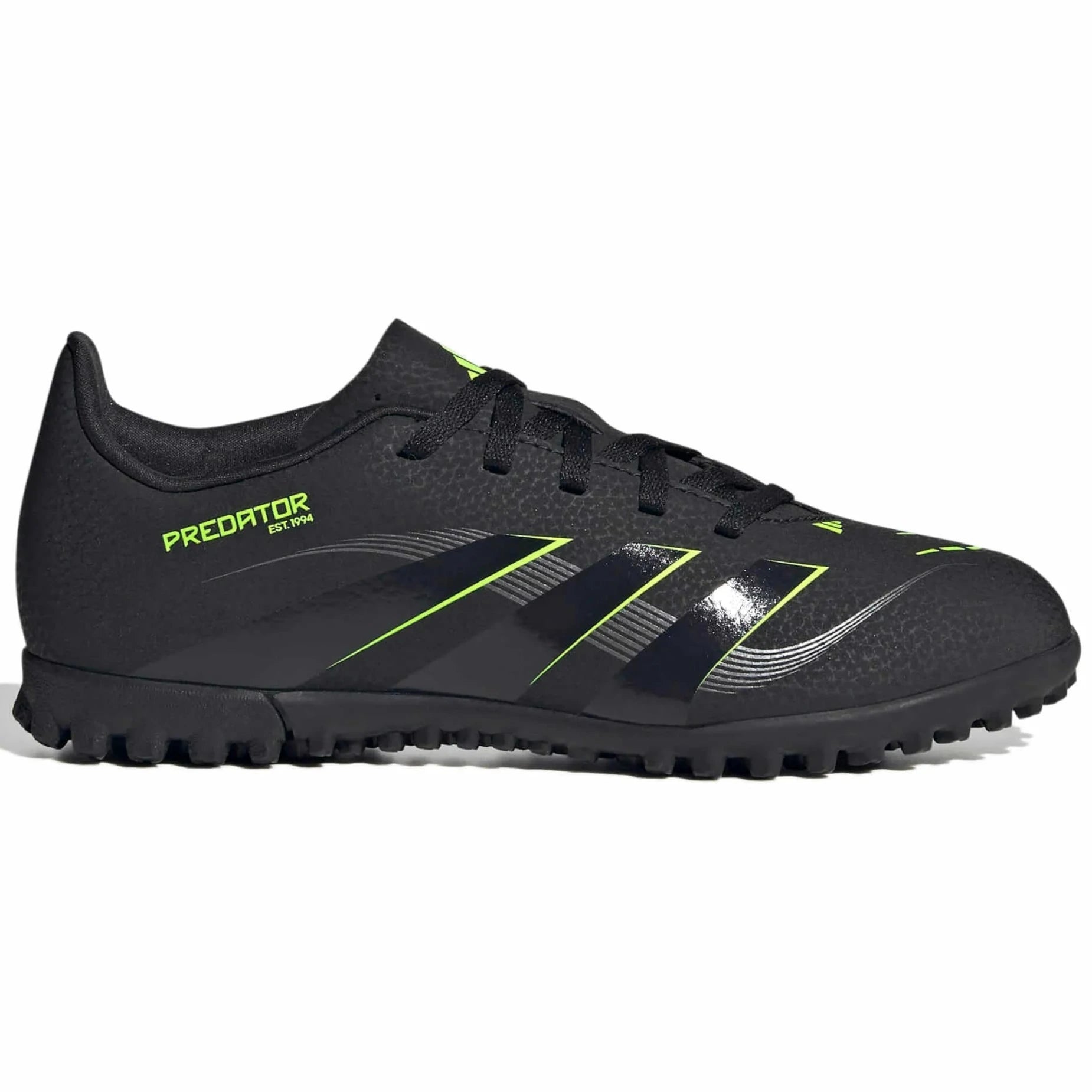 adidas Kids Predator Club Turf Soccer Shoes - Electric Stealth Pack (FA25) (Side 1)