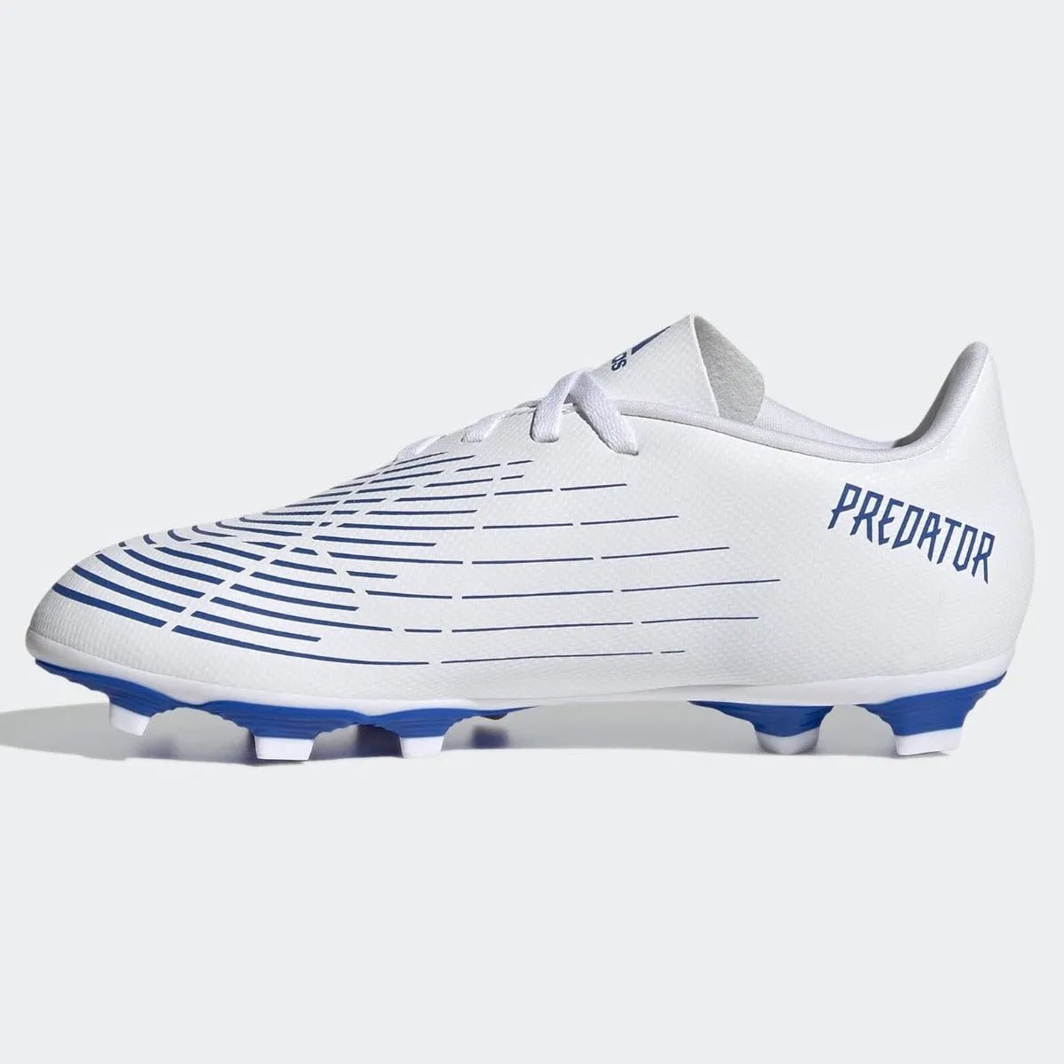 adidas Kids Predator Edge .4 FxG - White-Hi Res Blue