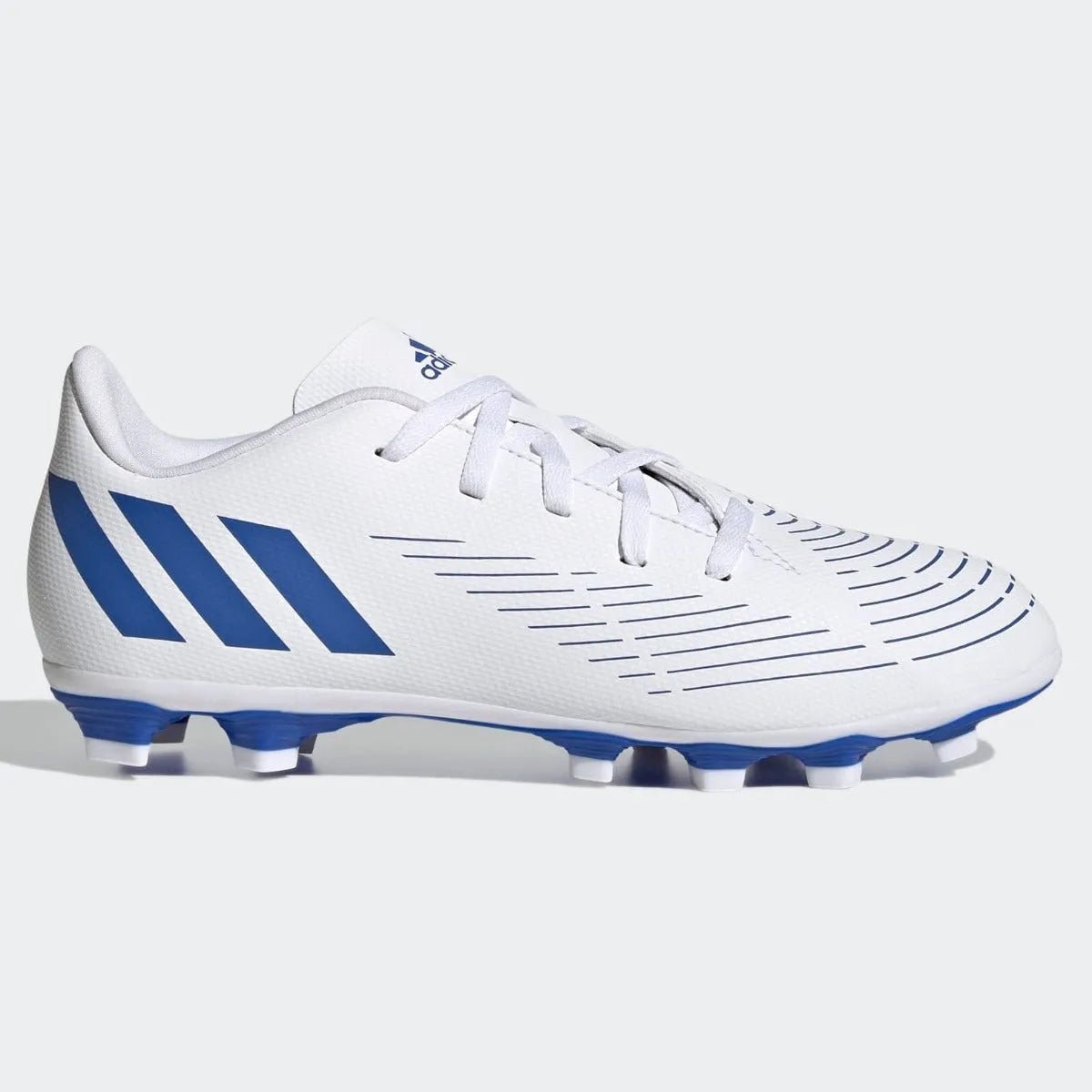 adidas Kids Predator Edge .4 FxG - White-Hi Res Blue