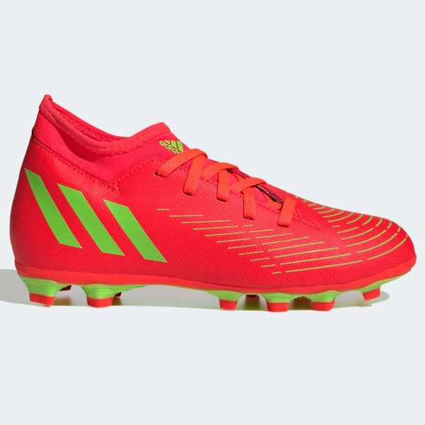 adidas Kids Predator Edge .4 S FxG - Solar Red-Solar Green Soccer