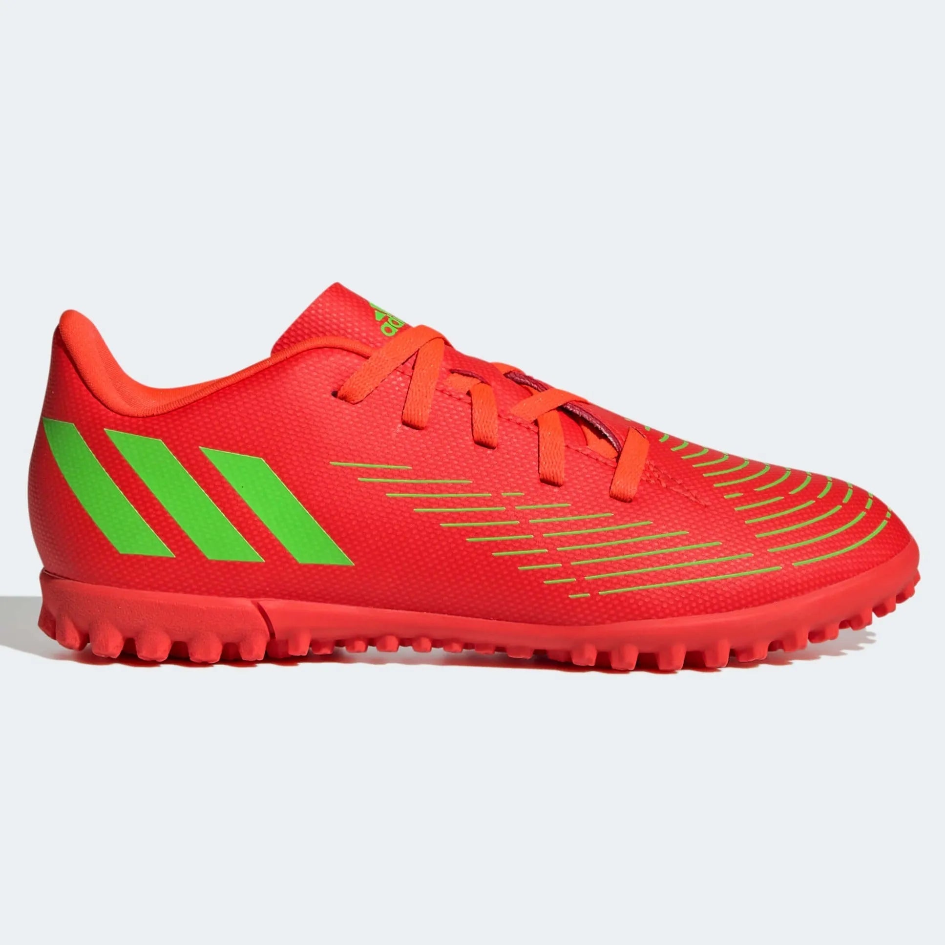 adidas Kids Predator Edge .4 Turf - Solar Red-Solar Green (Side 1)