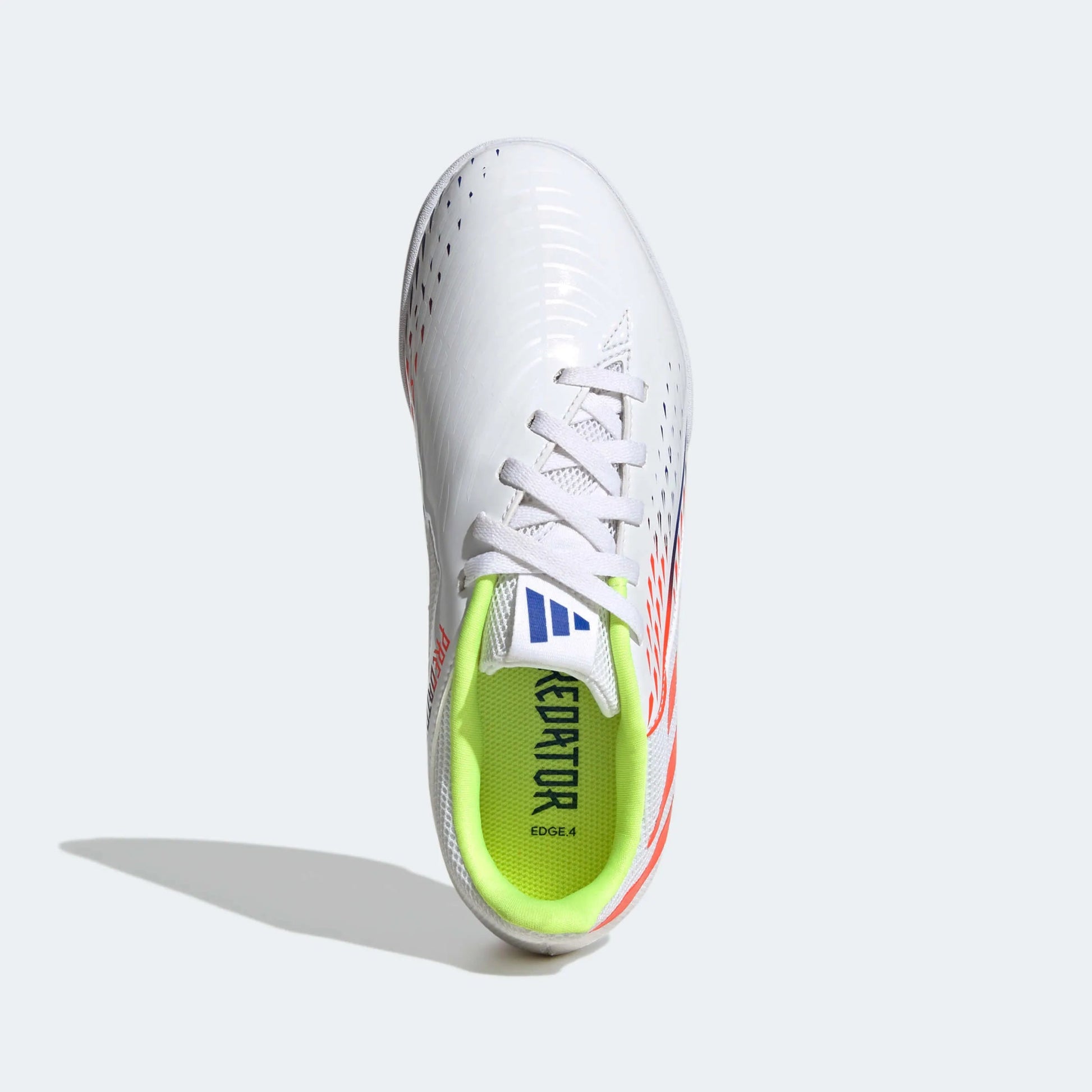 adidas Kids Predator Edge.4 IN Sala J - White-Yellow-Blue