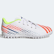 adidas Kids Predator Edge.4 Turf J - White-Yellow-Blue