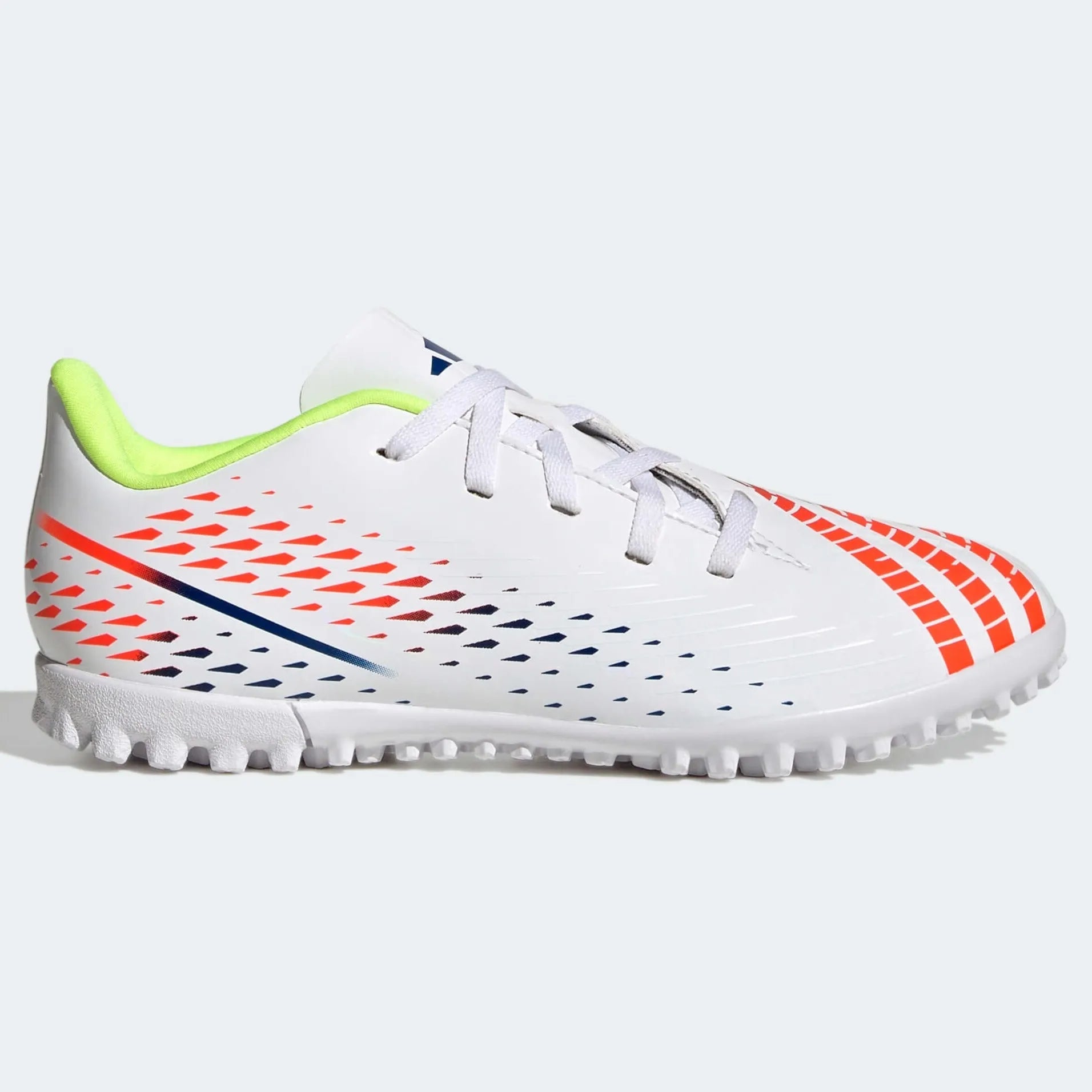 adidas Kids Predator Edge.4 Turf J - White-Yellow-Blue