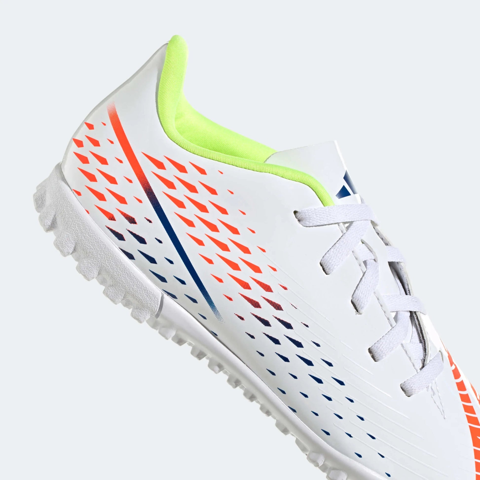 adidas Kids Predator Edge.4 Turf J - White-Yellow-Blue