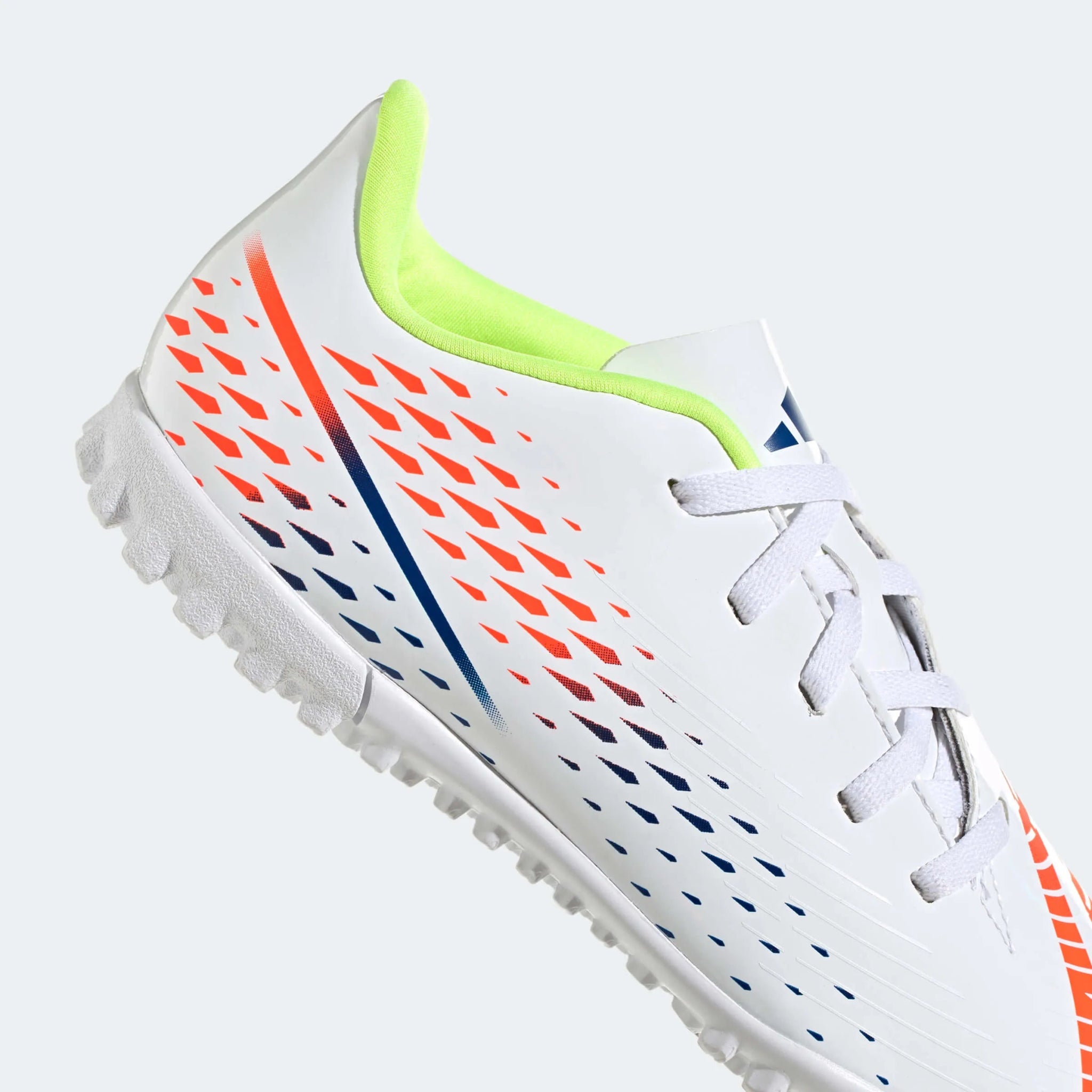 adidas Kids Predator Edge.4 Turf J - White-Yellow-Blue
