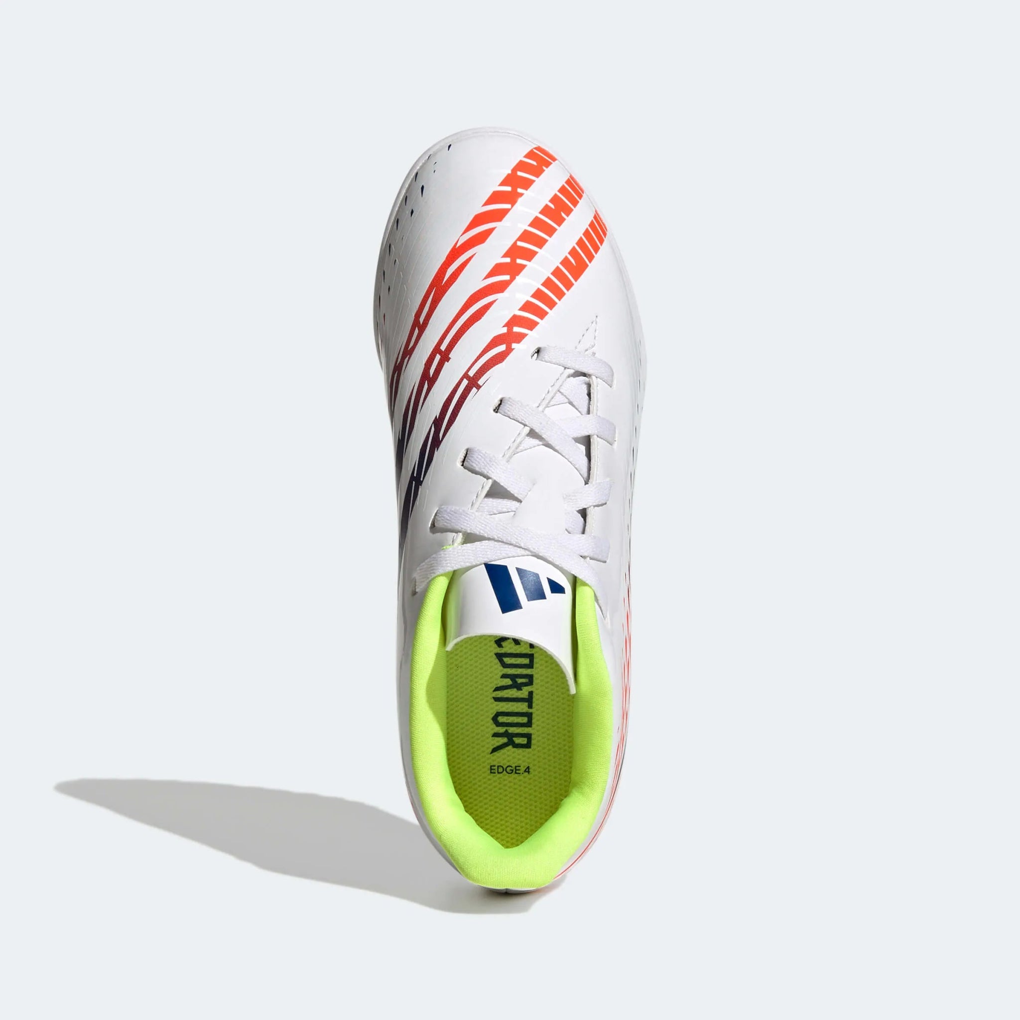 adidas Kids Predator Edge.4 Turf J - White-Yellow-Blue