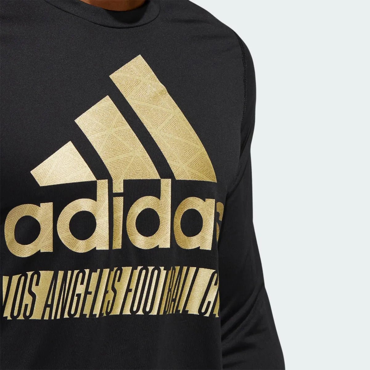 adidas LAFC 2022 Creator Long Sleeve Tee - Black-Gold