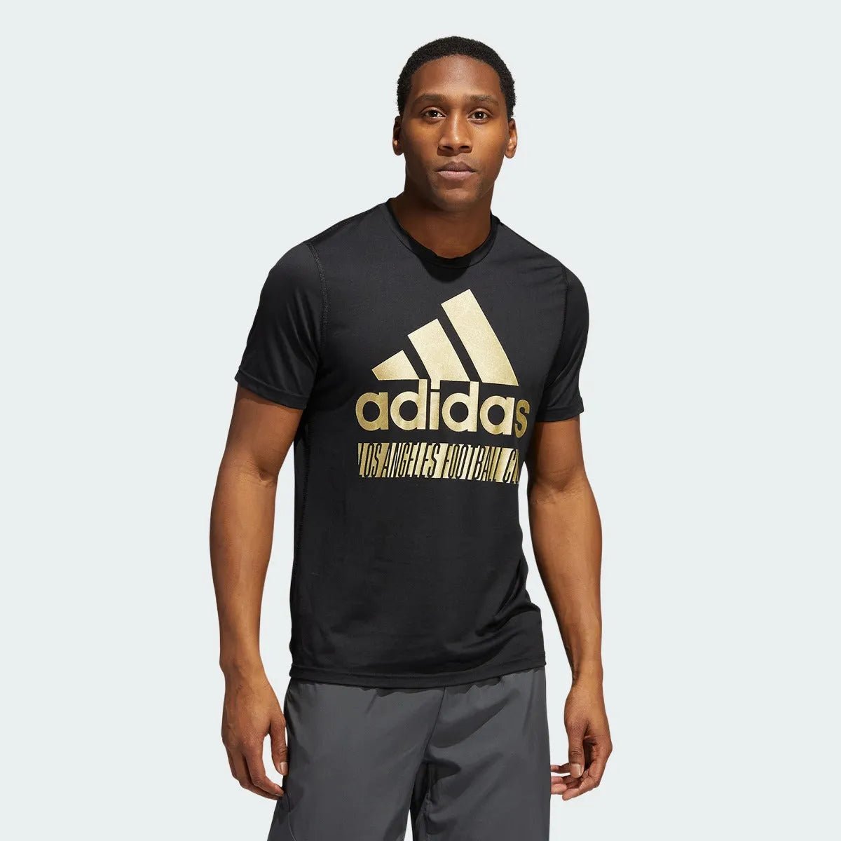 adidas LAFC 2022 Creator Short Sleeve Tee - Black-Gold