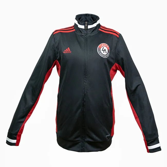 front view of adidas LAUFA Mi Team 19 Women's Track Jacket - Black