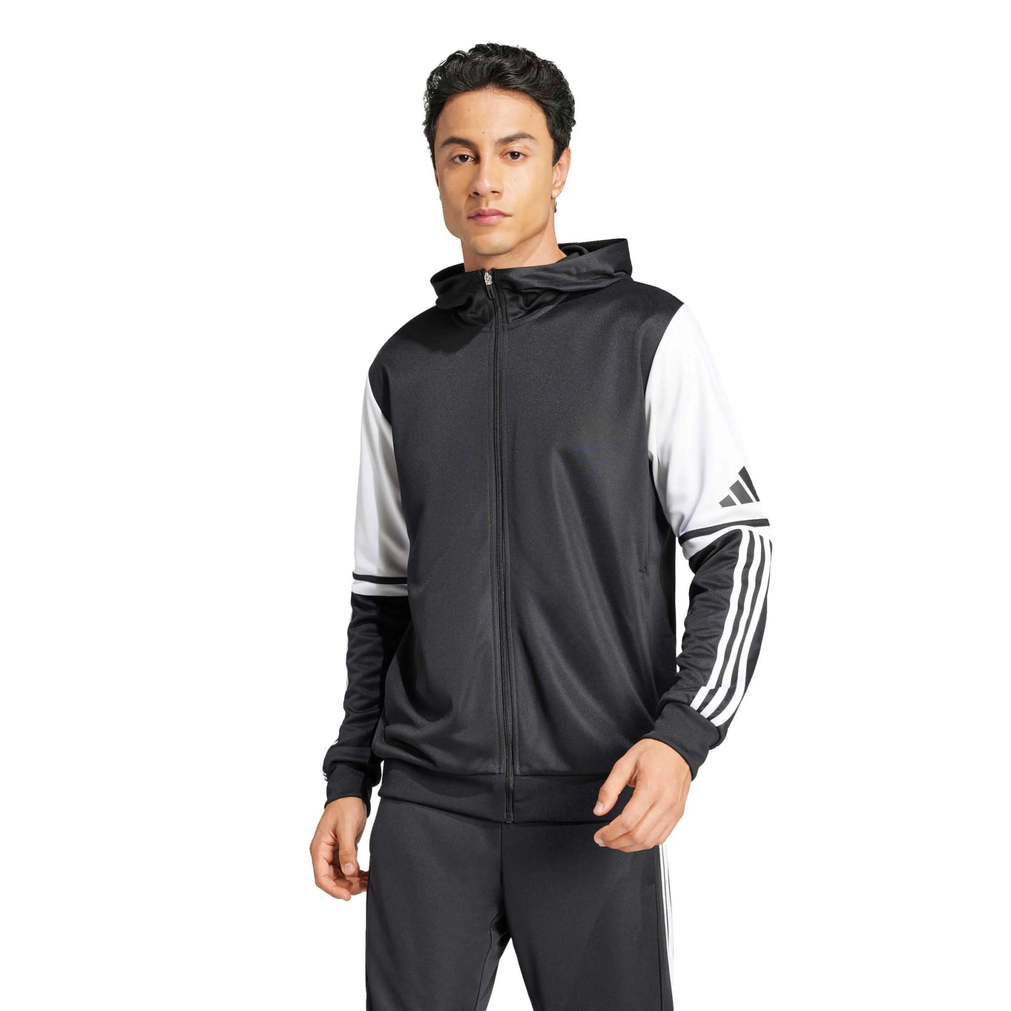 adidas Men's Squadra 25 Hoodie Black (Model - Front)