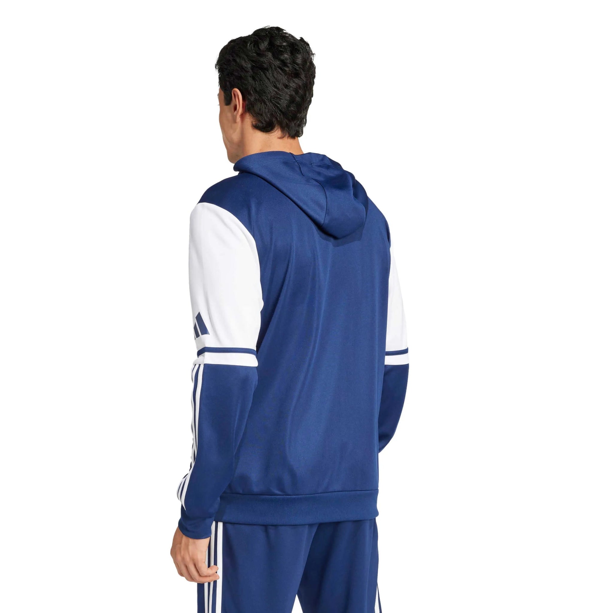 adidas Men's Squadra 25 Hoodie Navy Blue (Model - Back)