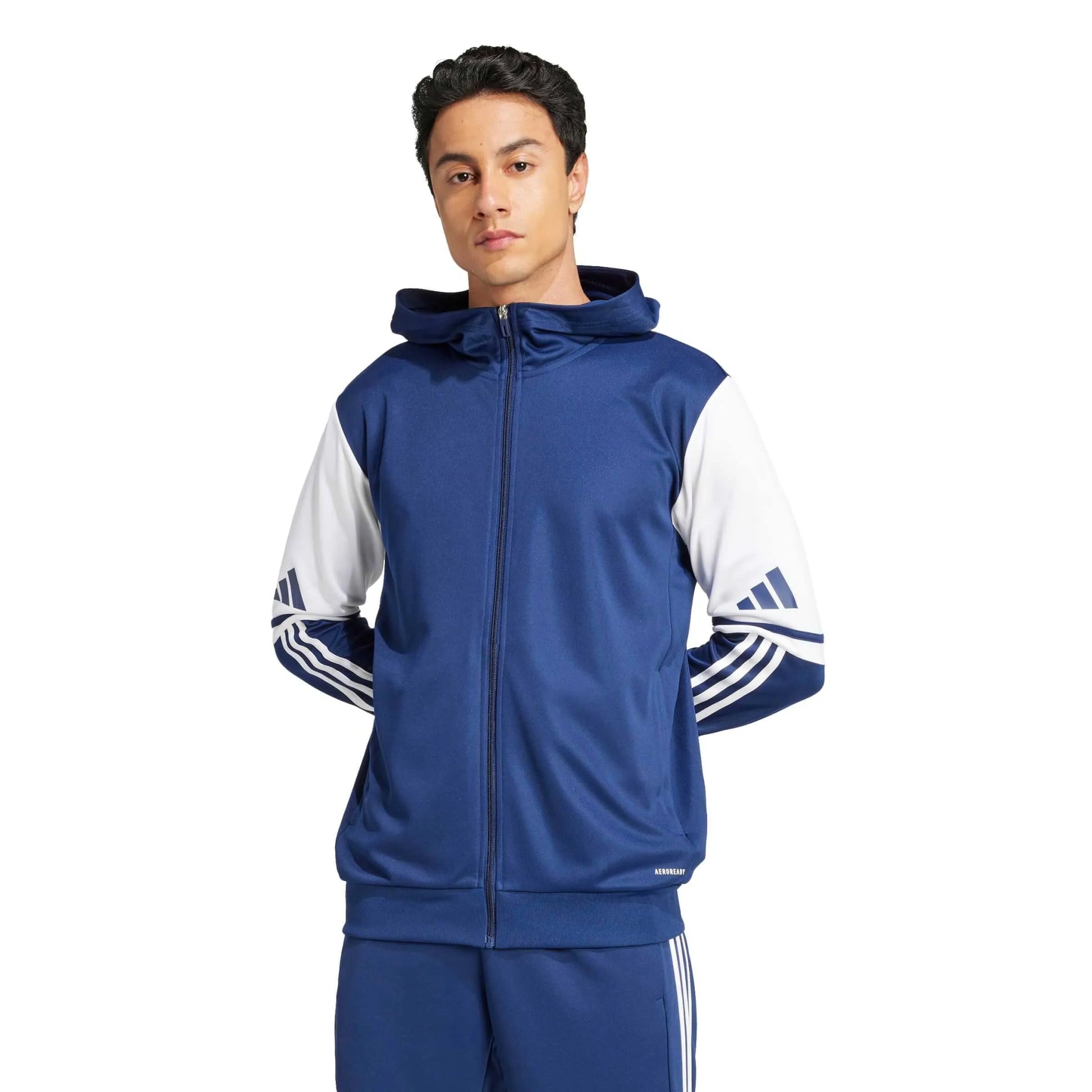 adidas Men's Squadra 25 Hoodie Navy Blue (Model - Front)