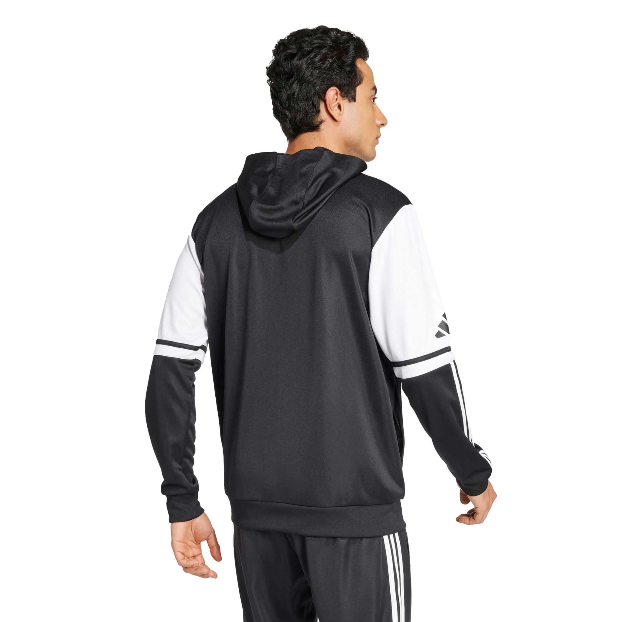 adidas Men's Squadra 25 Hoodie Black (Model - Back)