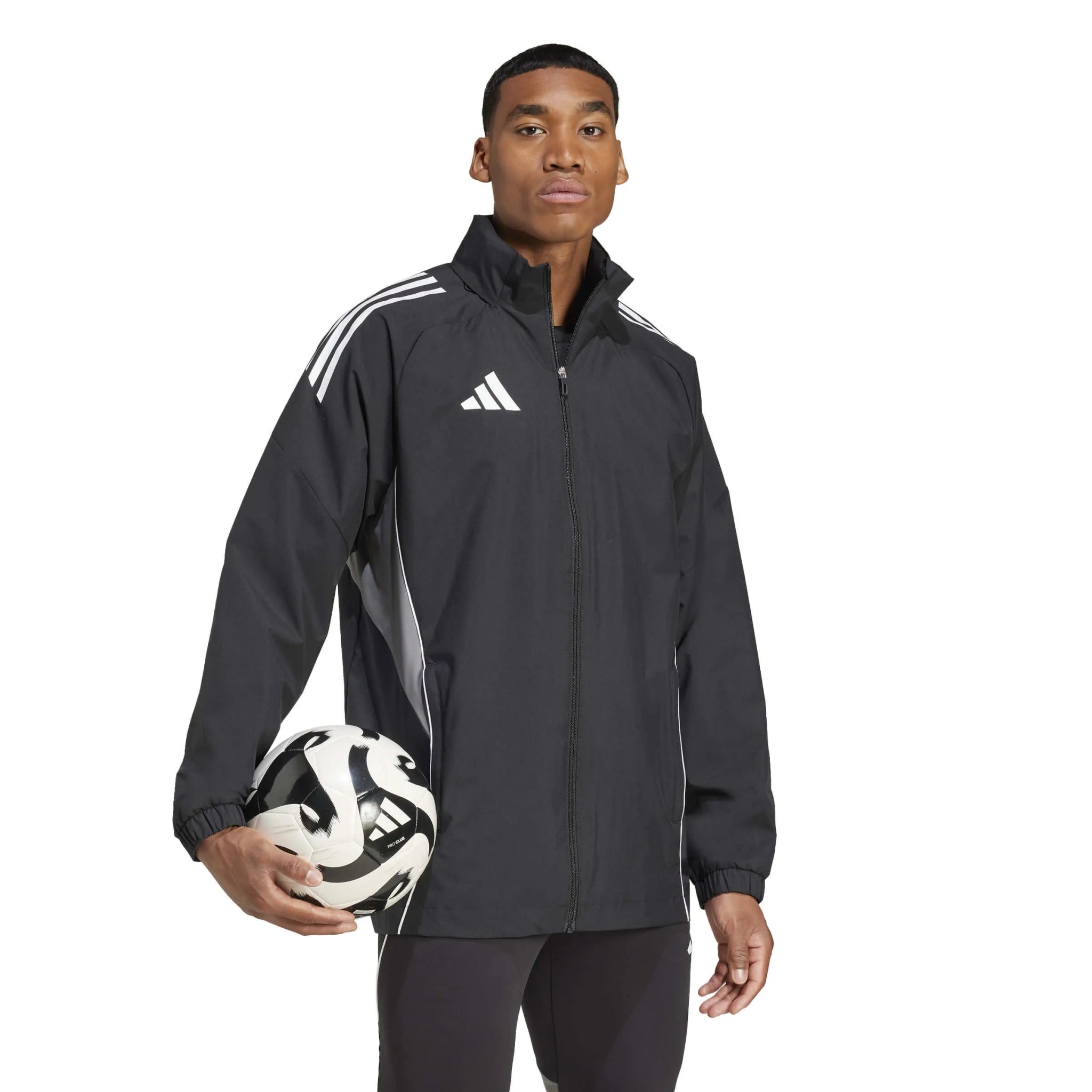 adidas Men's Tiro25C AW Jacket Black (Model - Side)