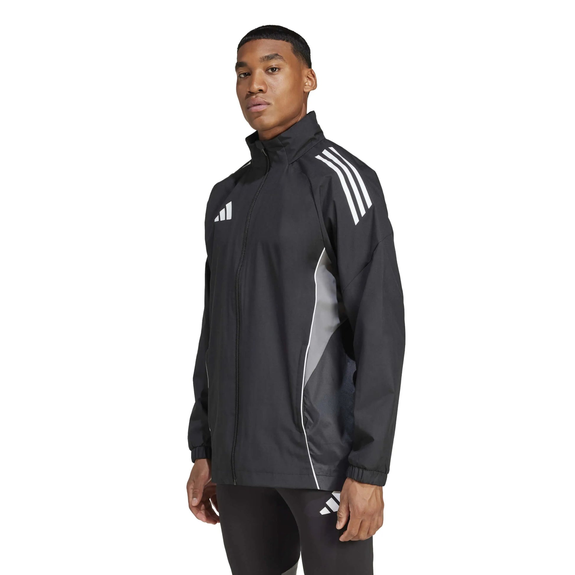 adidas Men's Tiro25C AW Jacket Black (Model - Front)