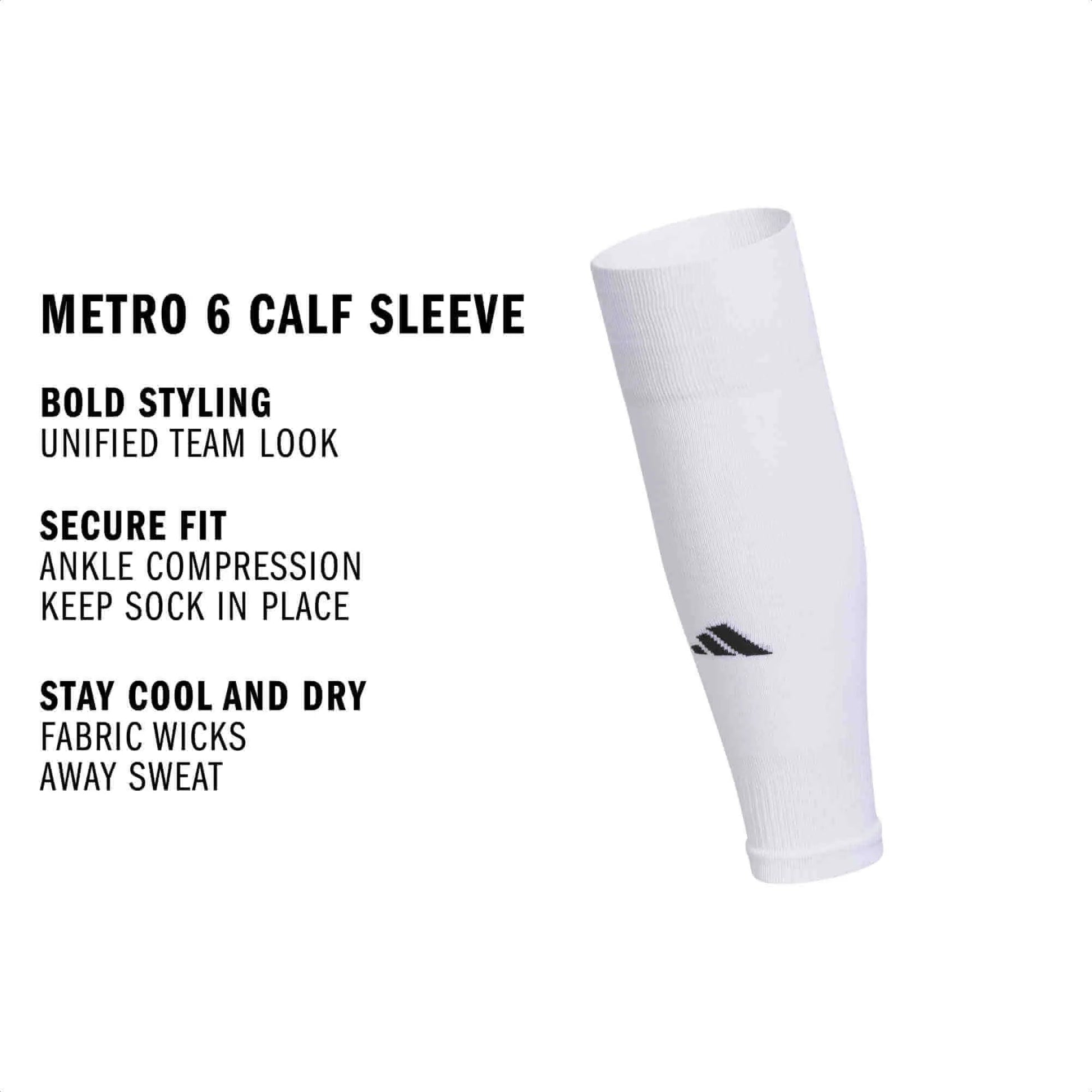 adidas Metro 6 Calf Sleeve White (Details)