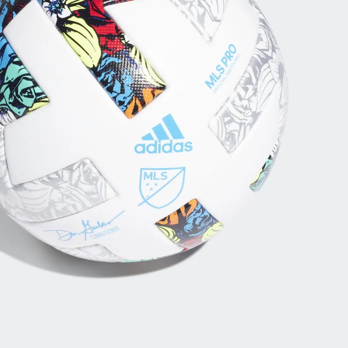 adidas MLS Pro Ball - White-Solar Yellow-Power Blue