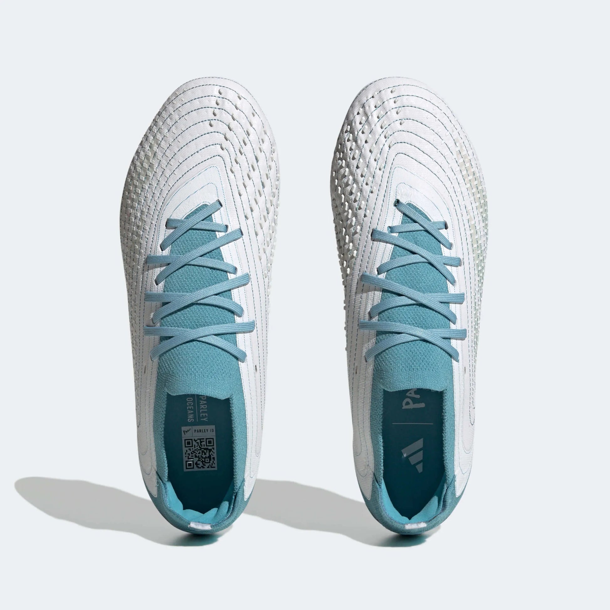 adidas Predator Accuracy .1 Low FG - White-Grey-Blue (Pair - Top)