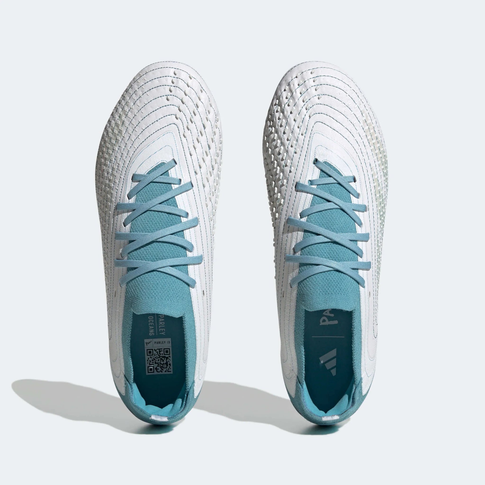 adidas Predator Accuracy .1 Low FG - White-Grey-Blue (Pair - Top)