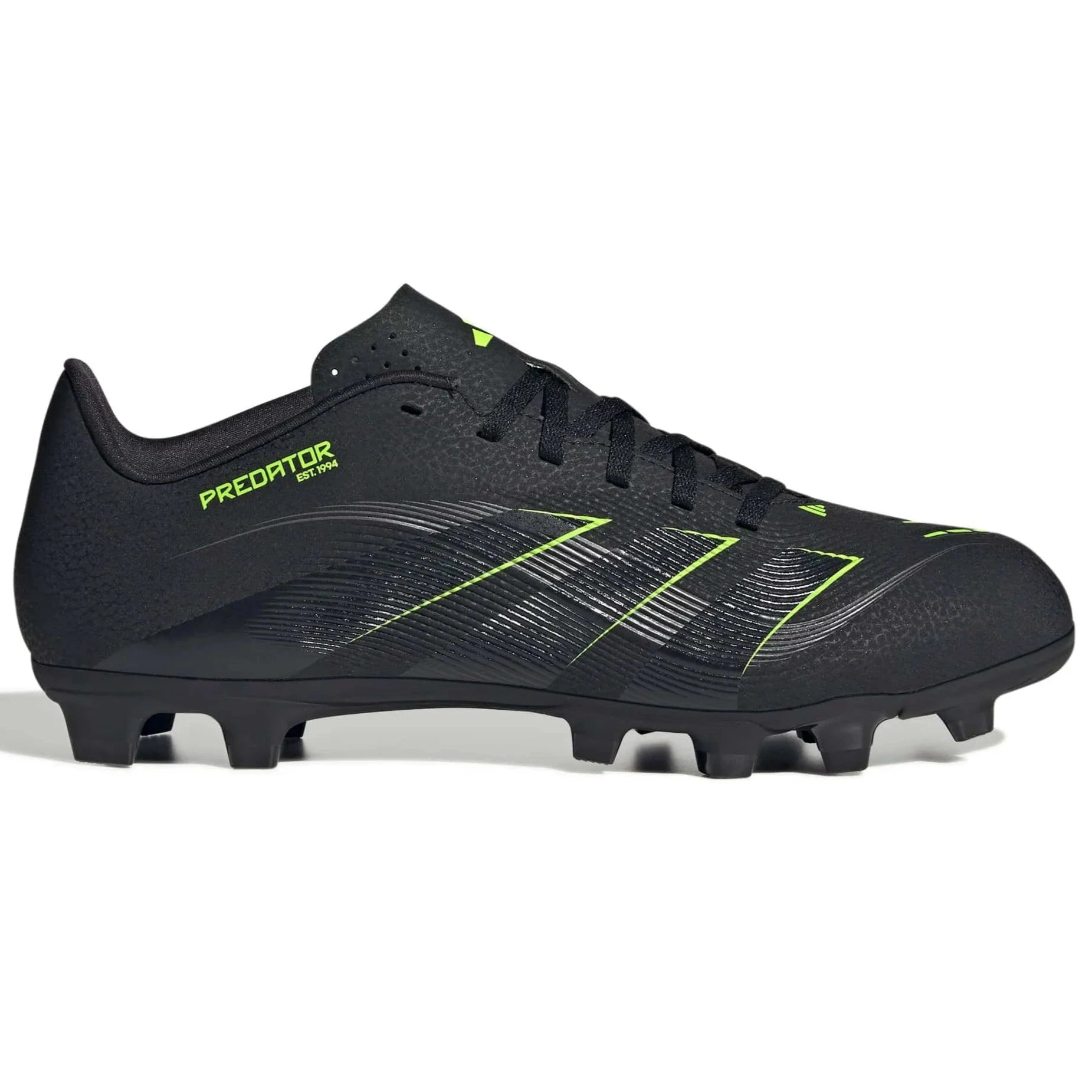 adidas Predator Club Firm-Multi Ground Soccer Cleats - Electric Stealth Pack (FA25) (Side 1)