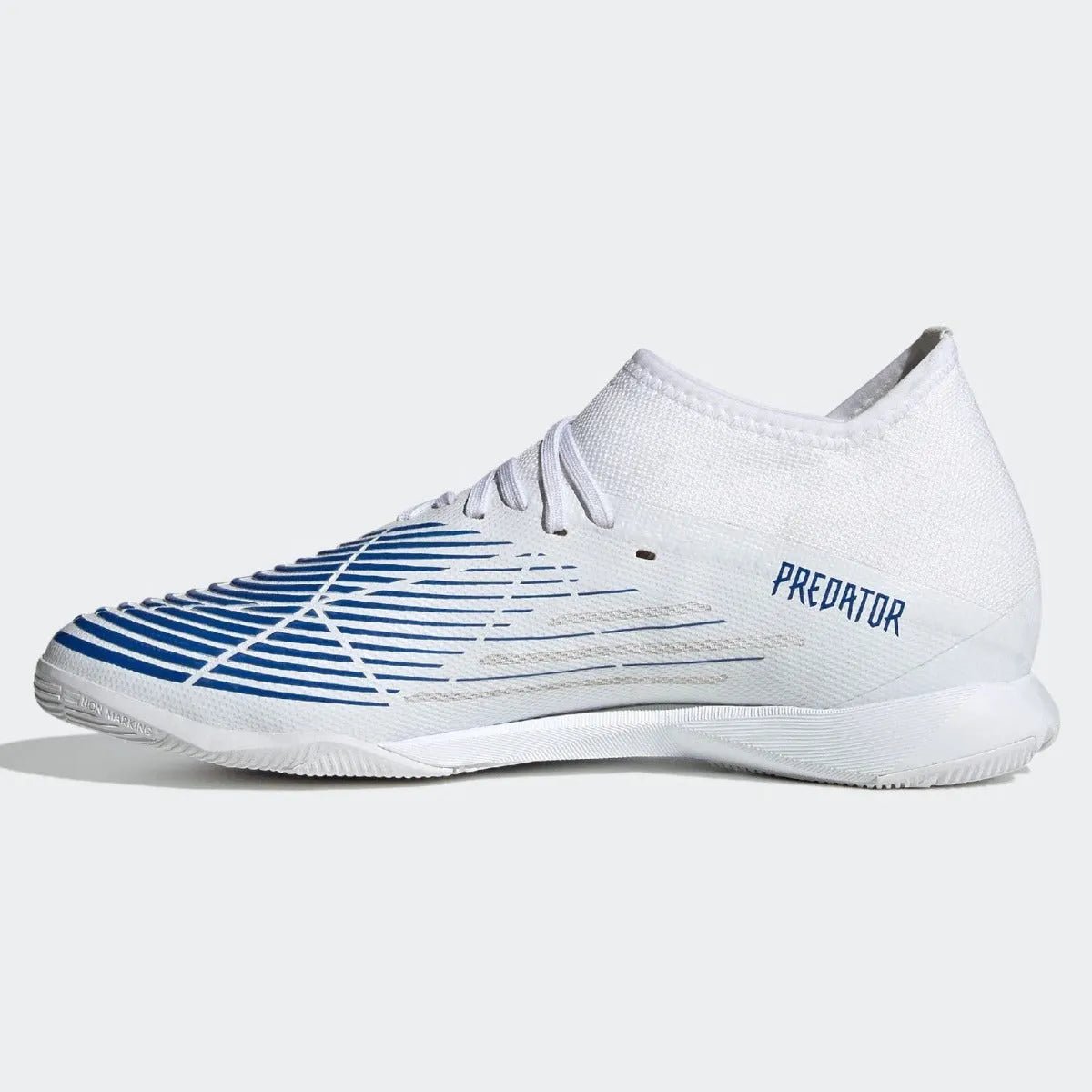 adidas Predator Edge .3 Indoor- White-Hi Res Blue