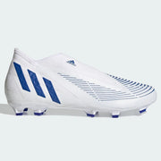 adidas Predator Edge .3 Laceless FG - White-Hi Res Blue