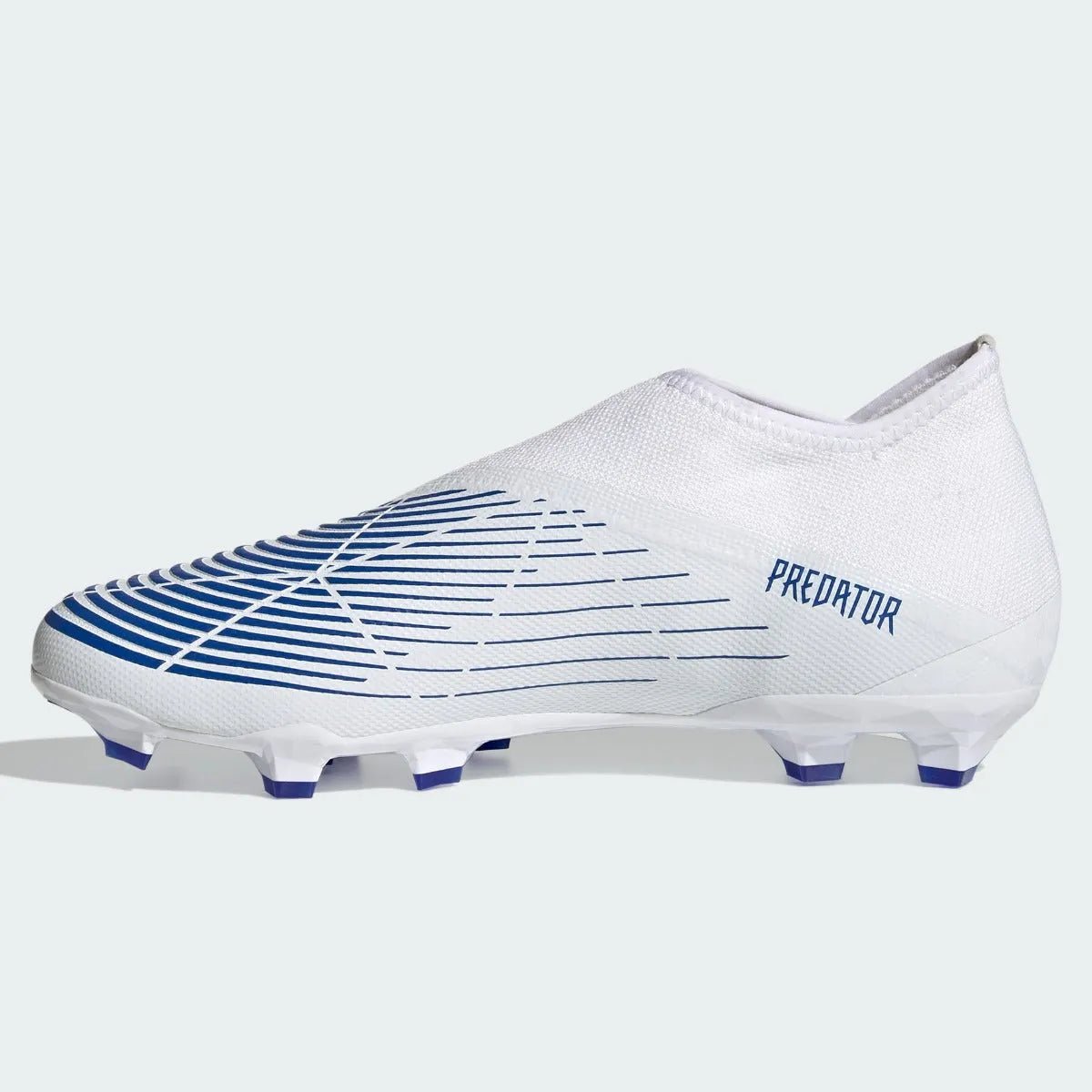 adidas Predator Edge .3 Laceless FG - White-Hi Res Blue
