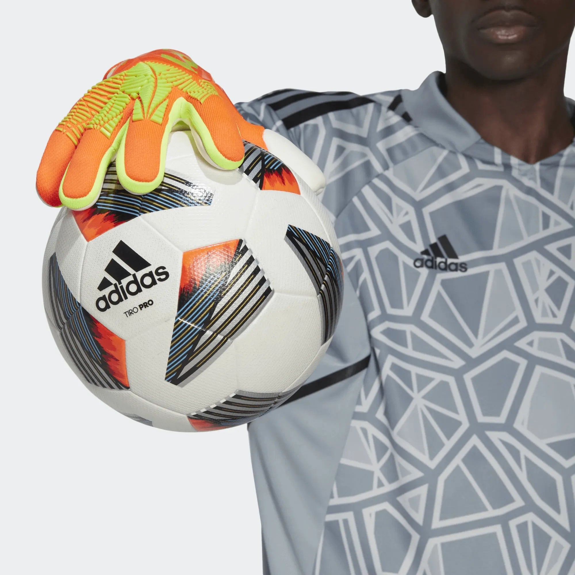 adidas Predator Edge GL Pro Goalkeeper Gloves - Solar Red-Solar Green (Model 2)