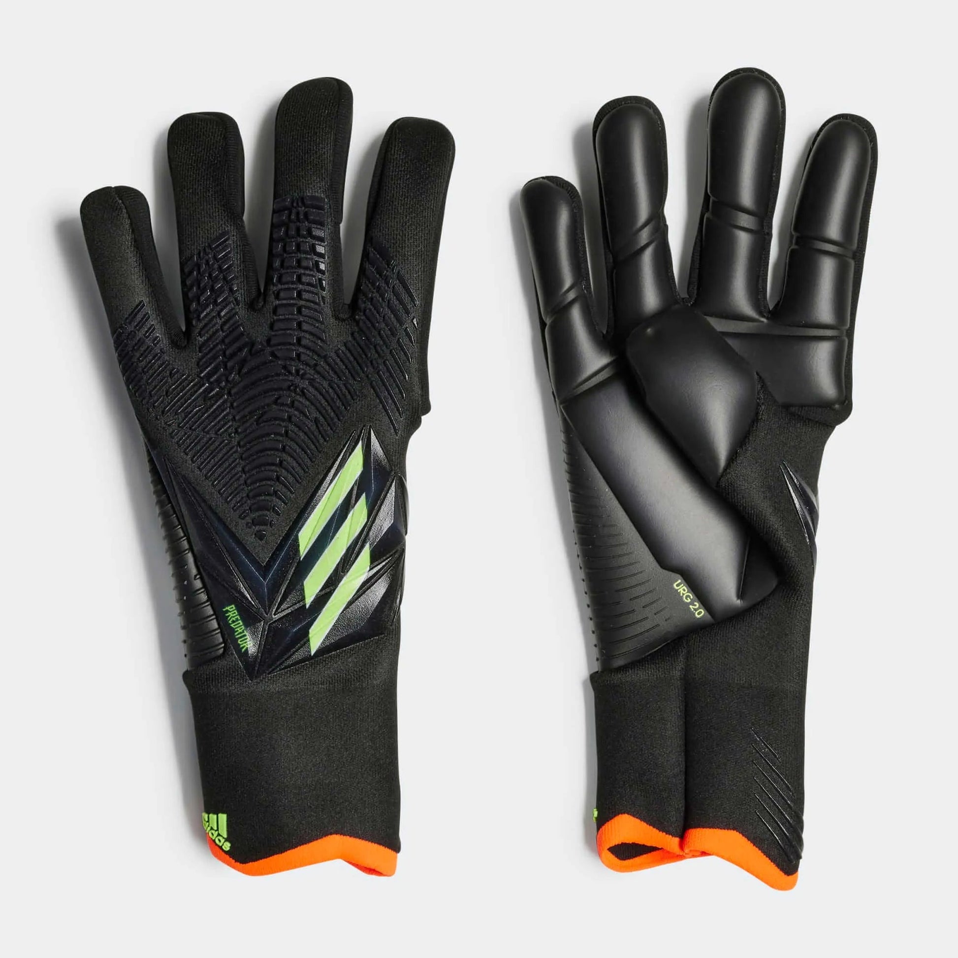 adidas Predator Edge Pro Gloves - Black-Solar Yellow (Pair)